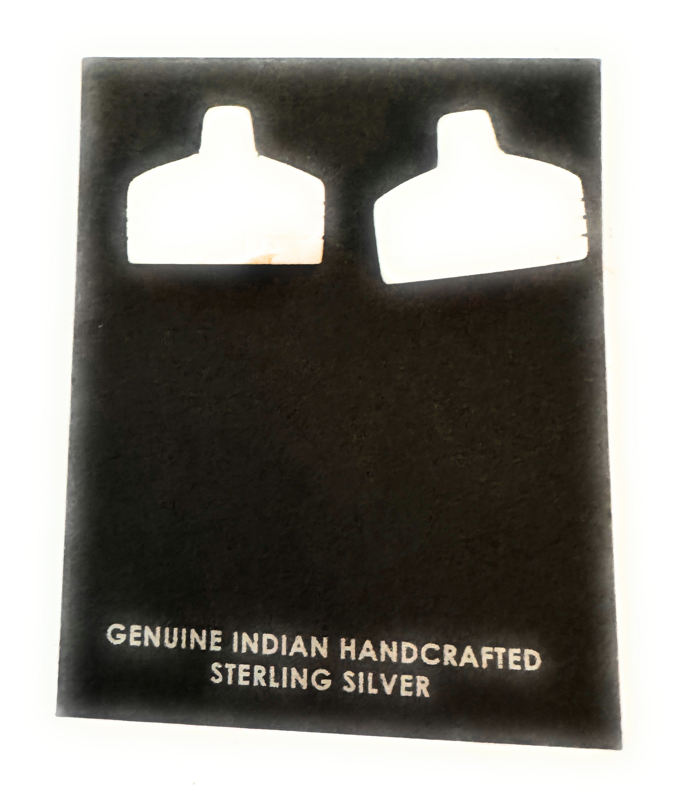 Navajo Hand Carved Hogan Stud Earrings