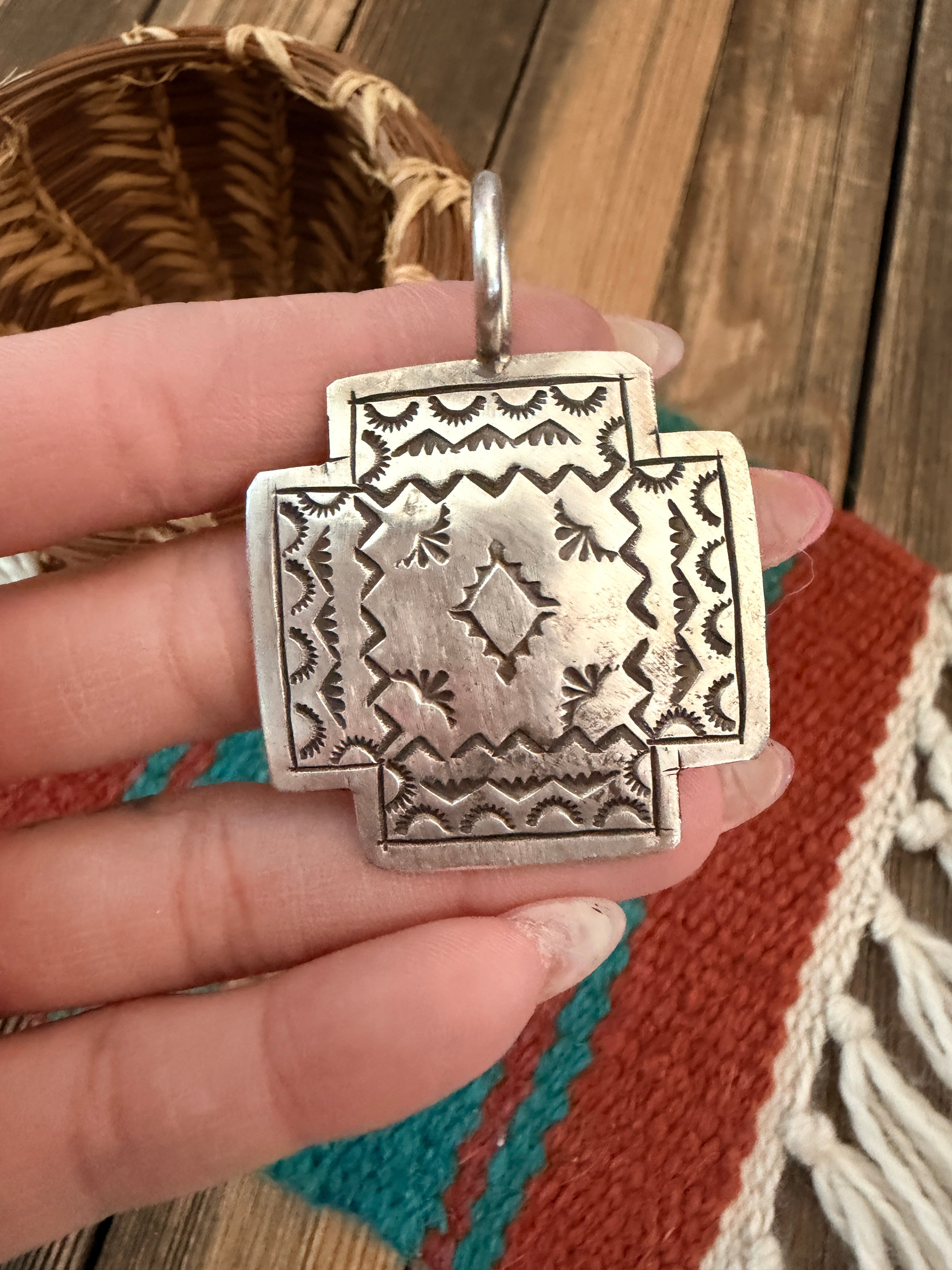 Handcrafted Sterling Silver Cross Pendant