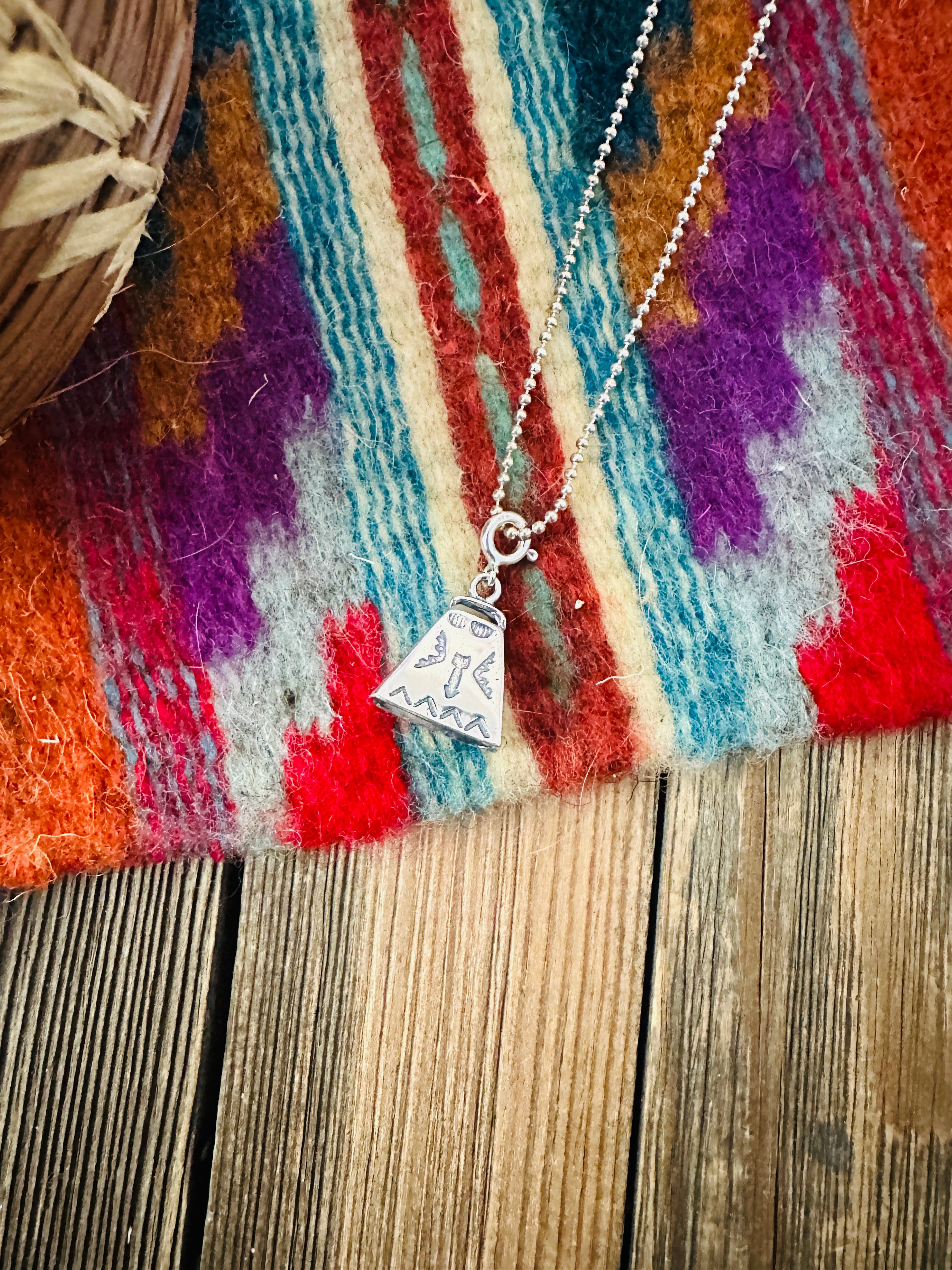 Handcrafted Sterling Silver Bell Charm