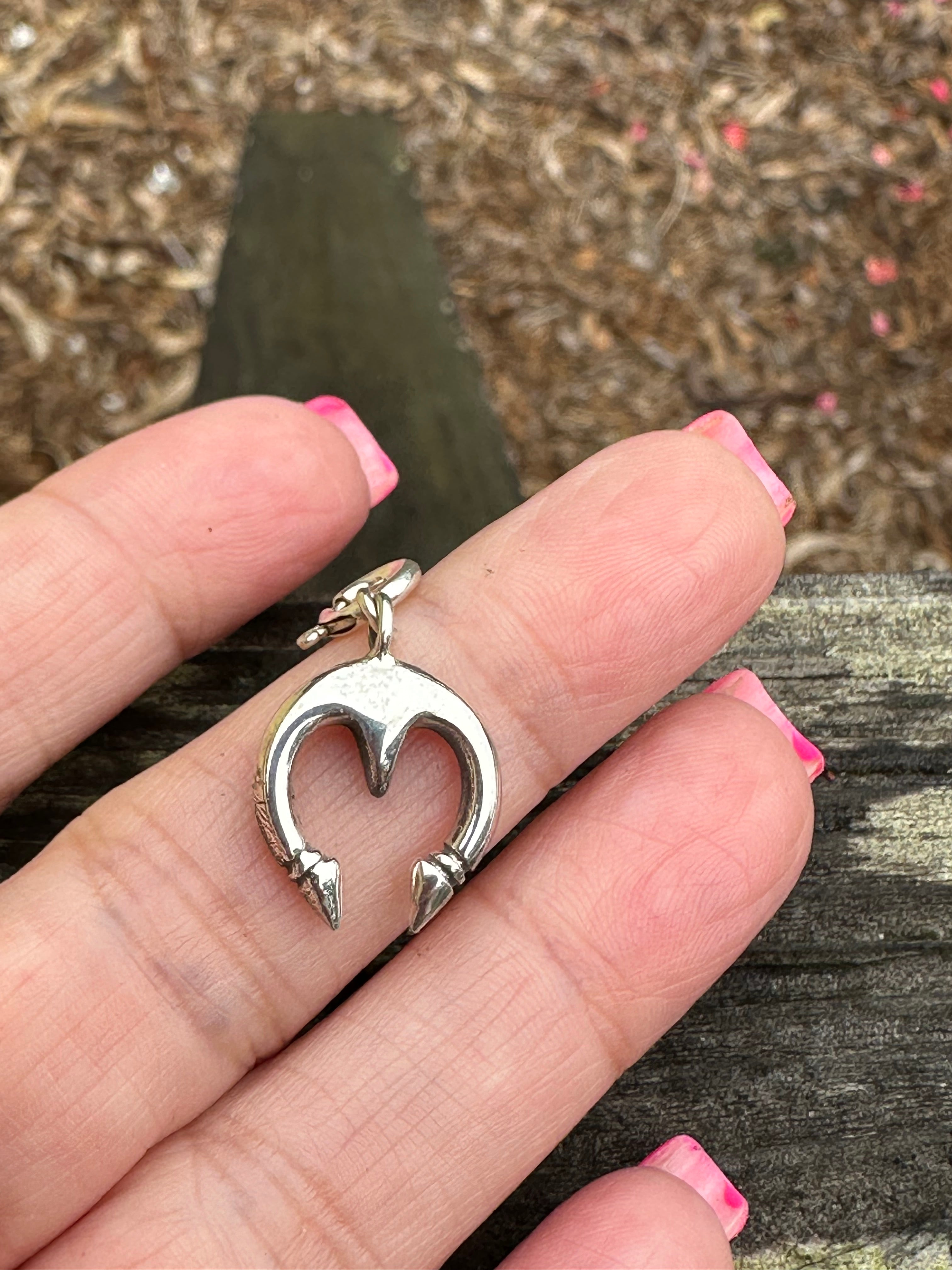 Sterling Silver Naja Charm