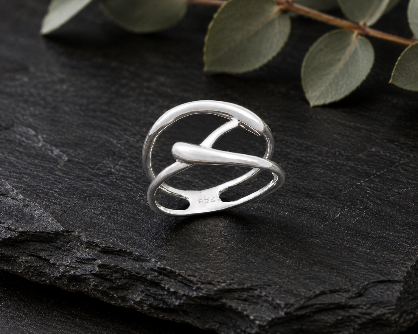 Dainty Two Strand Sterling Silver Ring