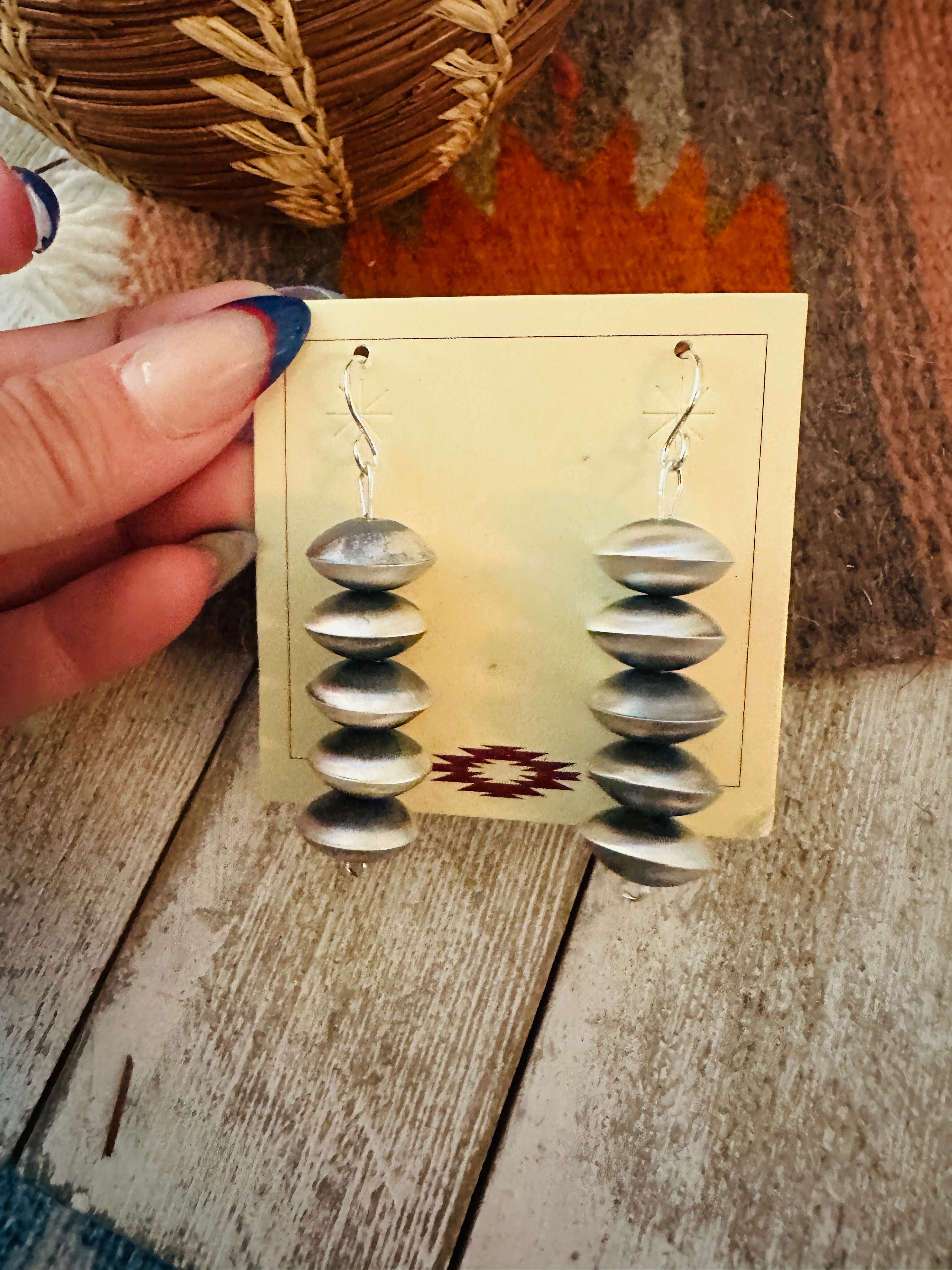 Handcrafted Sterling Silver Pearl Dangle Earrings