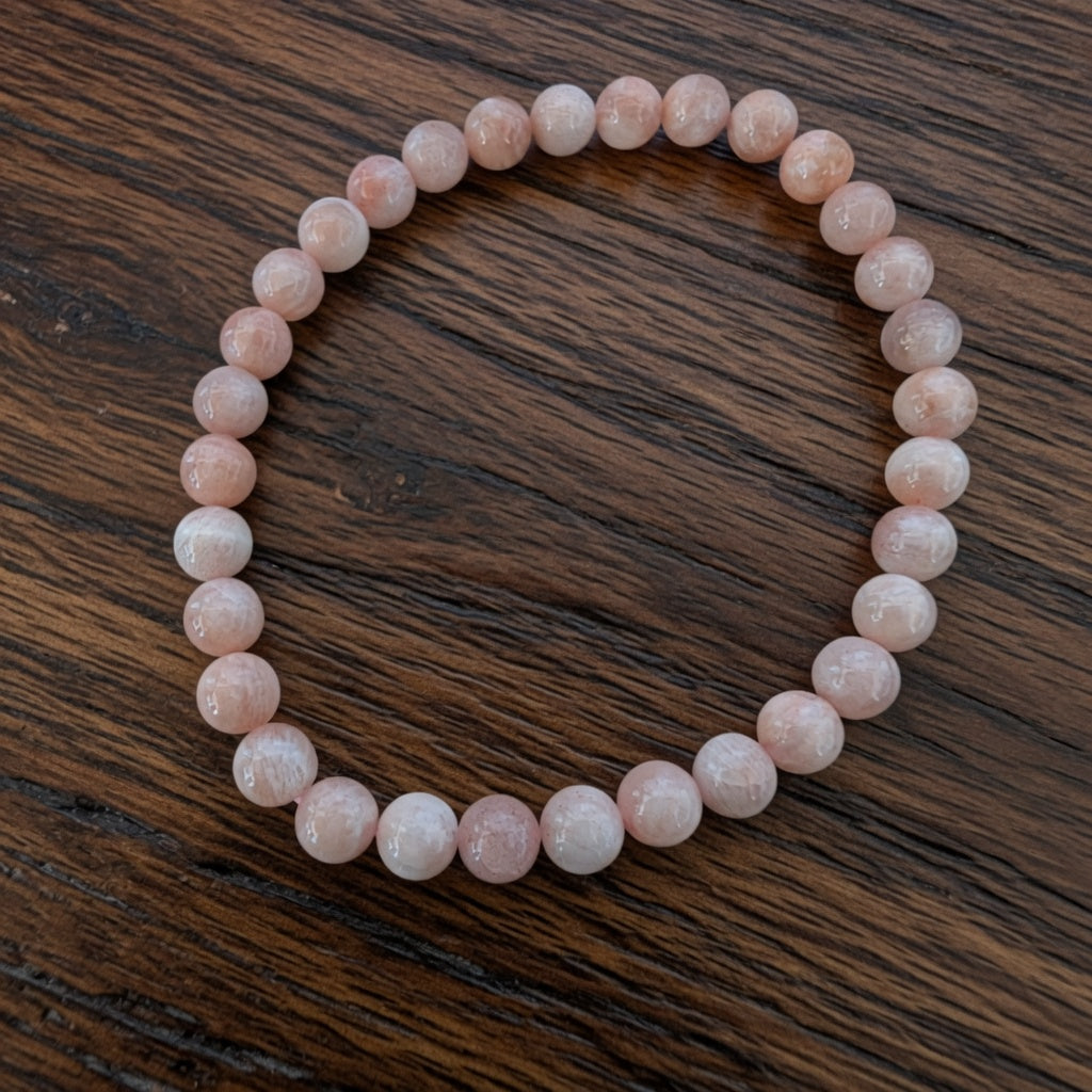 Sunstone 3mm Beaded Stretch Bracelet