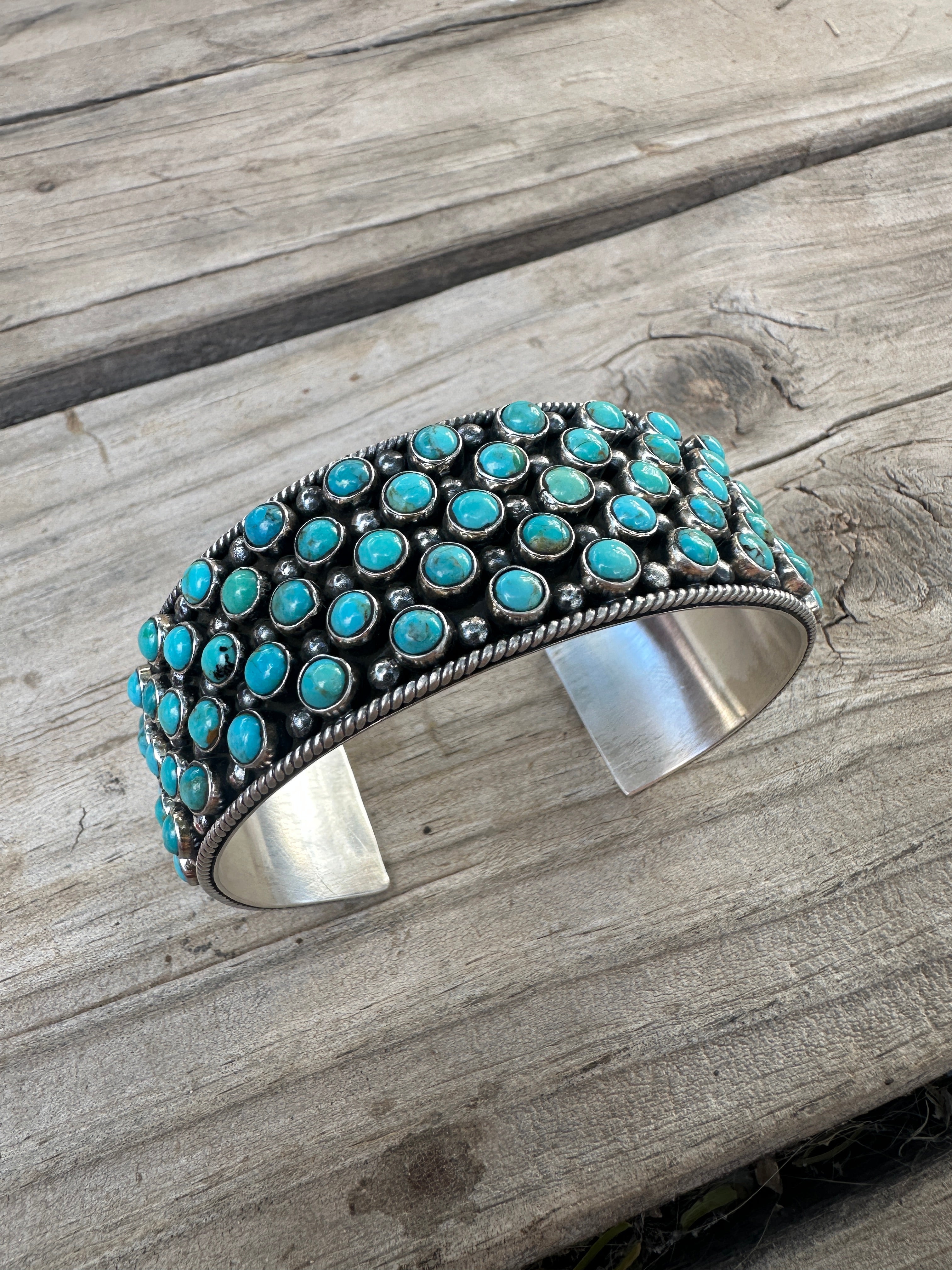 Handmade Sterling Silver & Turquoise Cuff Bracelet