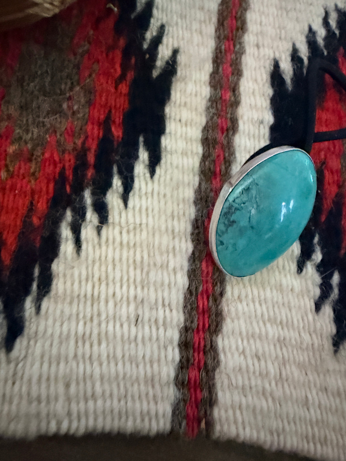 Handcrafted Turquoise & Sterling Silver Hair Tie Charm