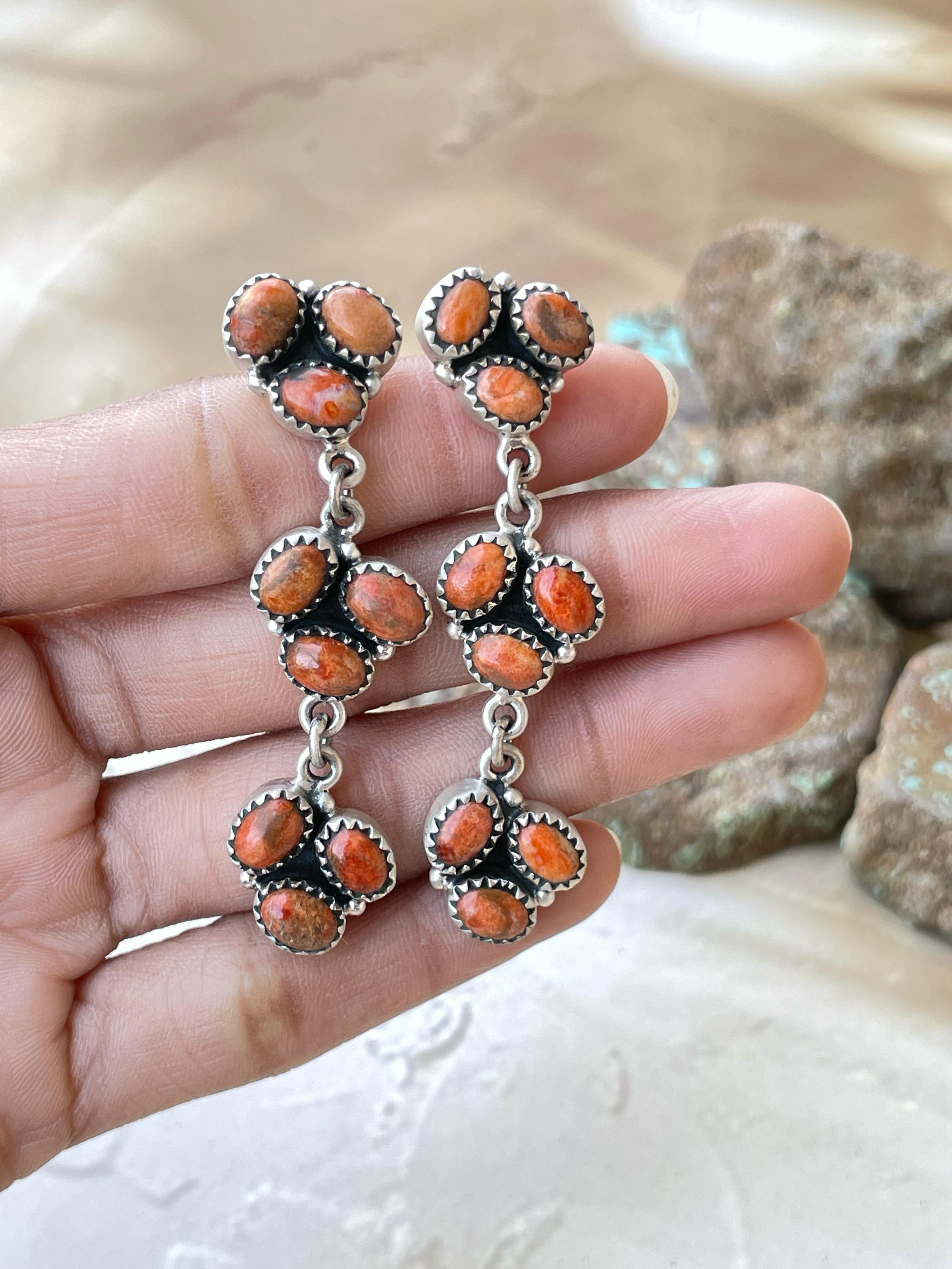 Handmade Sterling Silver Tombstone Earrings