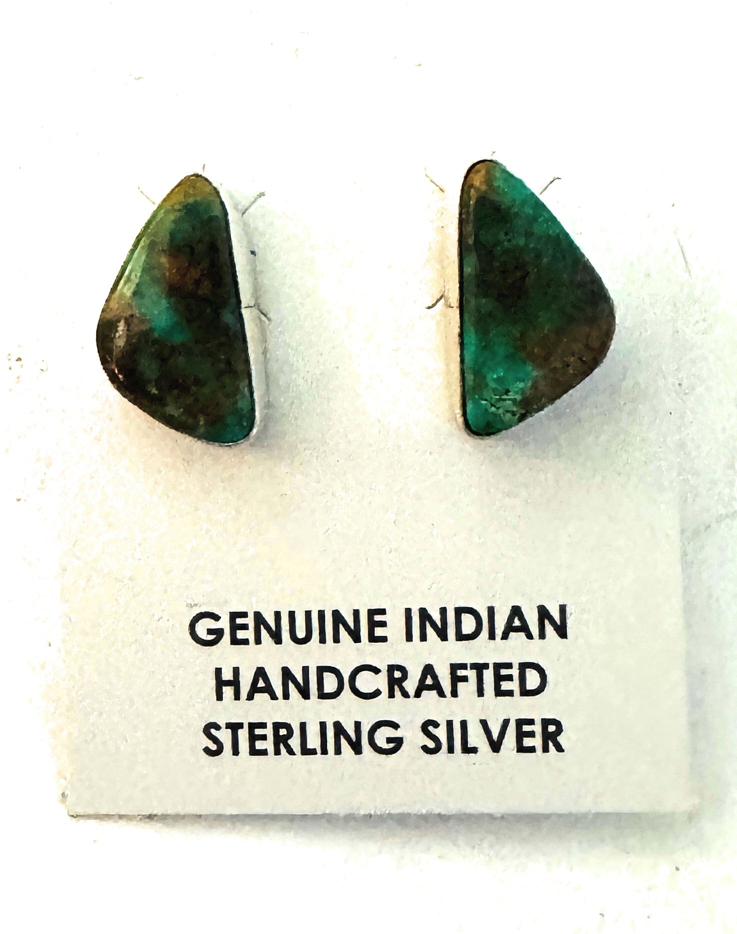 Navajo Sterling Silver & Turquoise Post Earrings