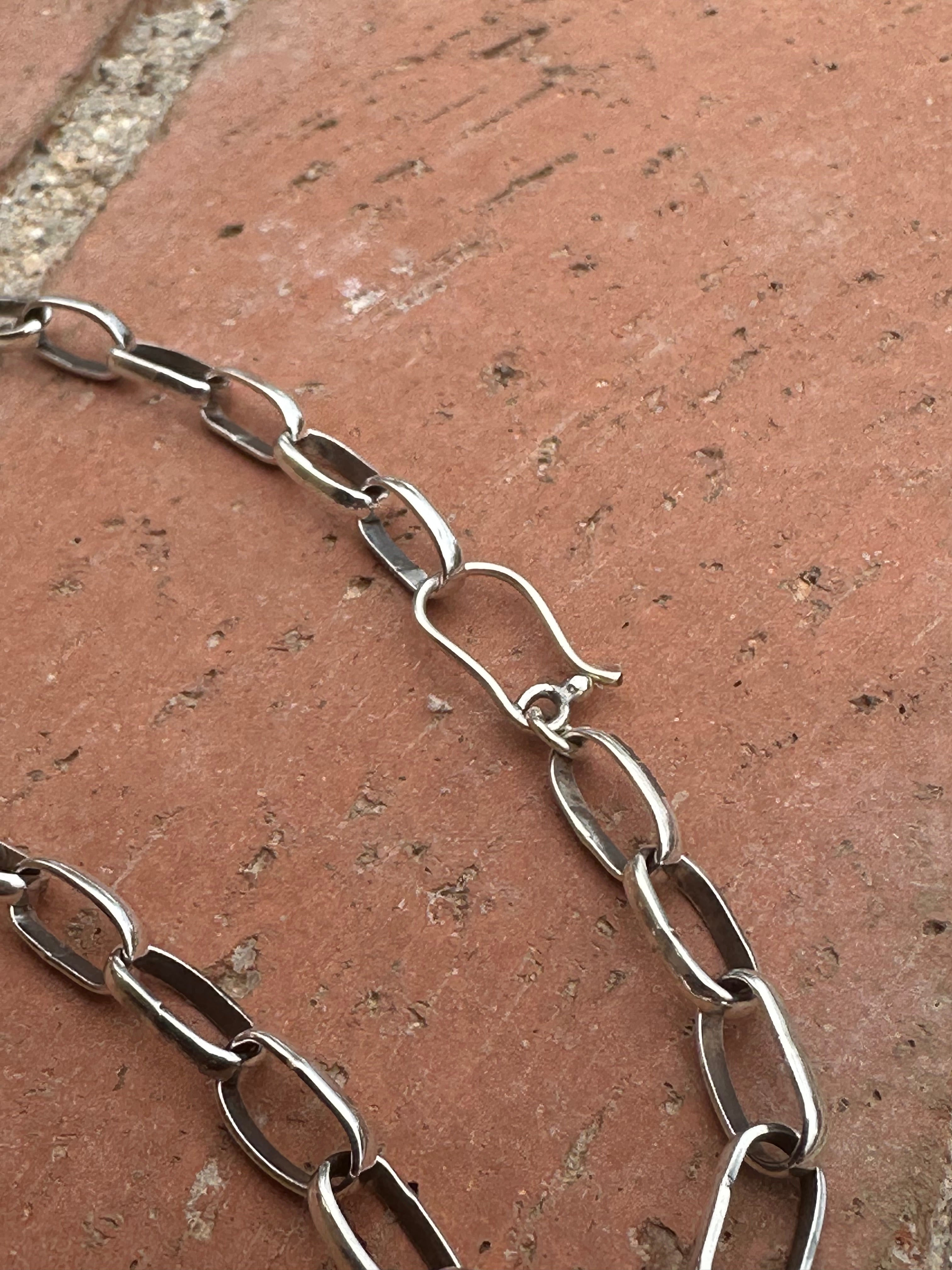 Sterling Silver Handmade Paper Clip Chain