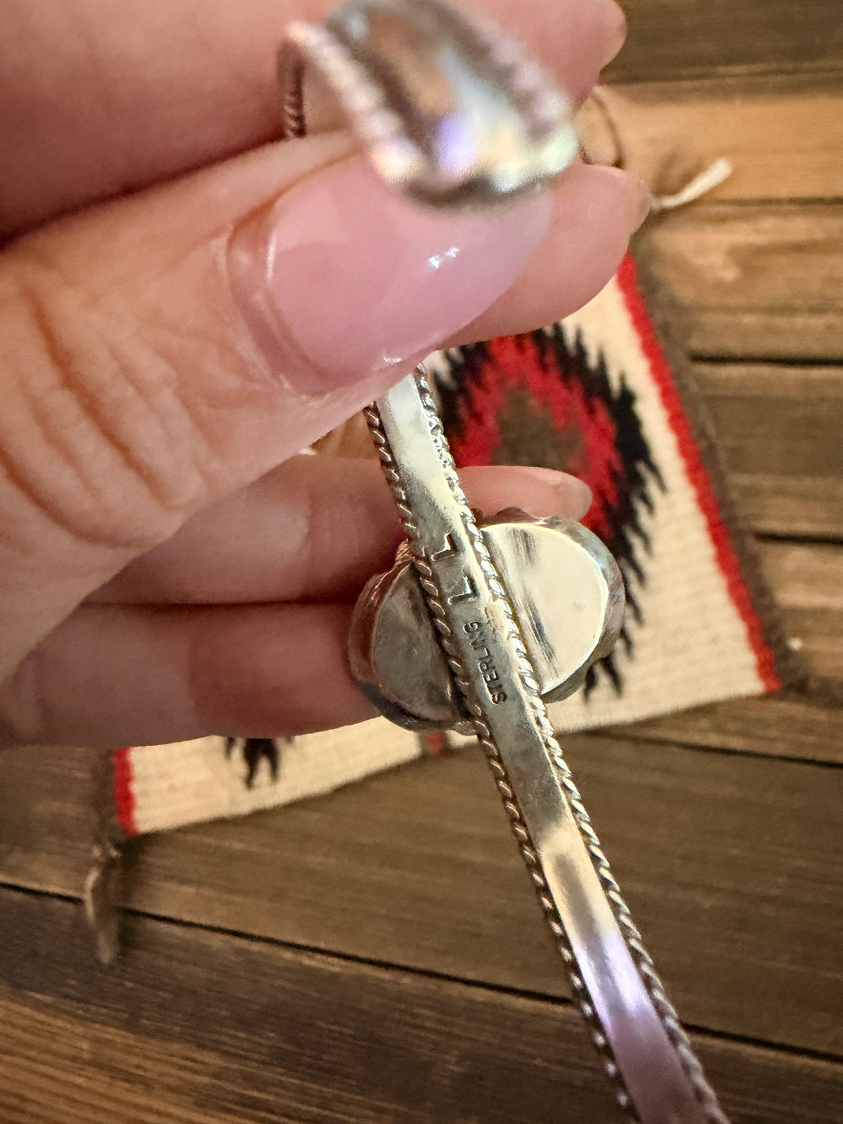 Handcrafted Turquoise & Sterling Silver Cuff Bracelet