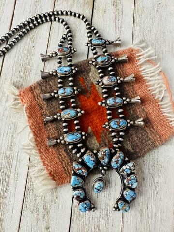 Fall Squash Blossom Necklace