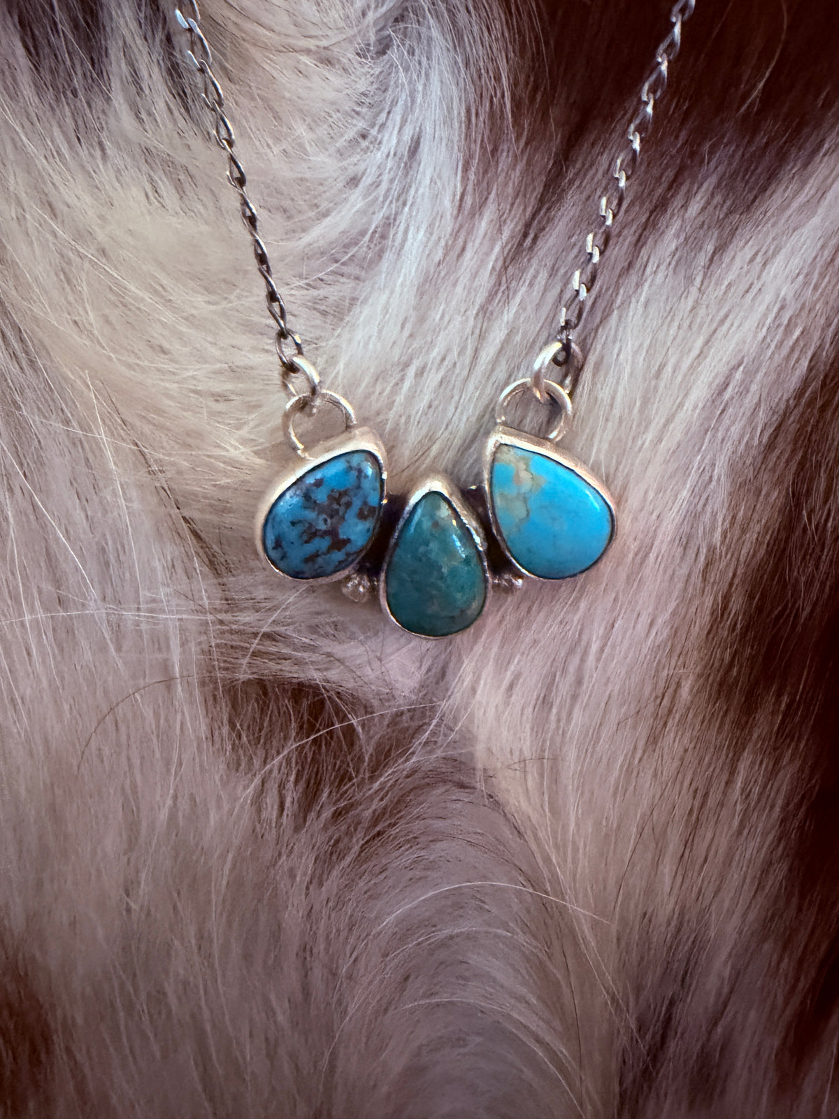 Handcrafted Turquoise & Sterling Silver Necklace
