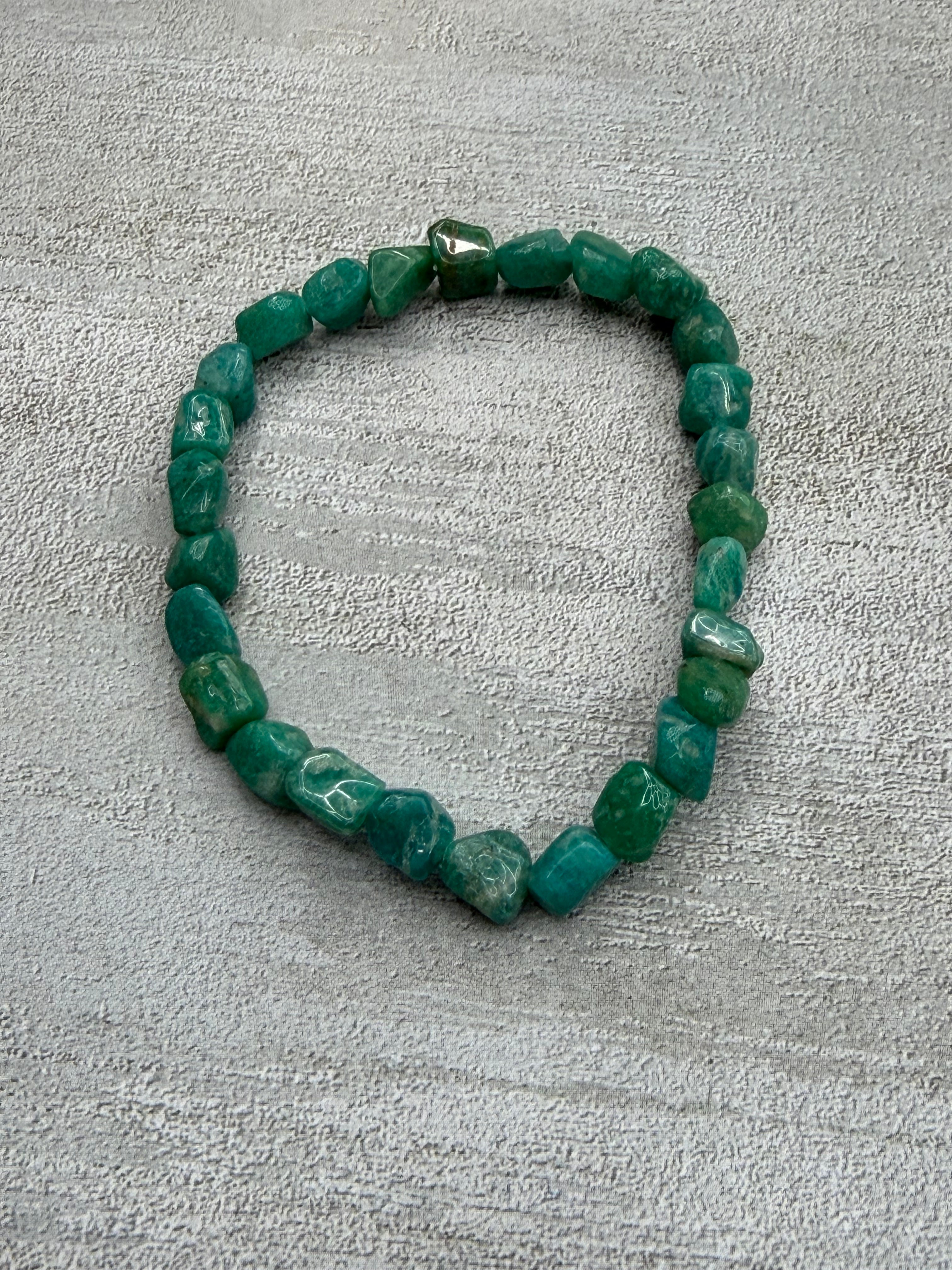 Amazonite Nugget Stretch Bracelet
