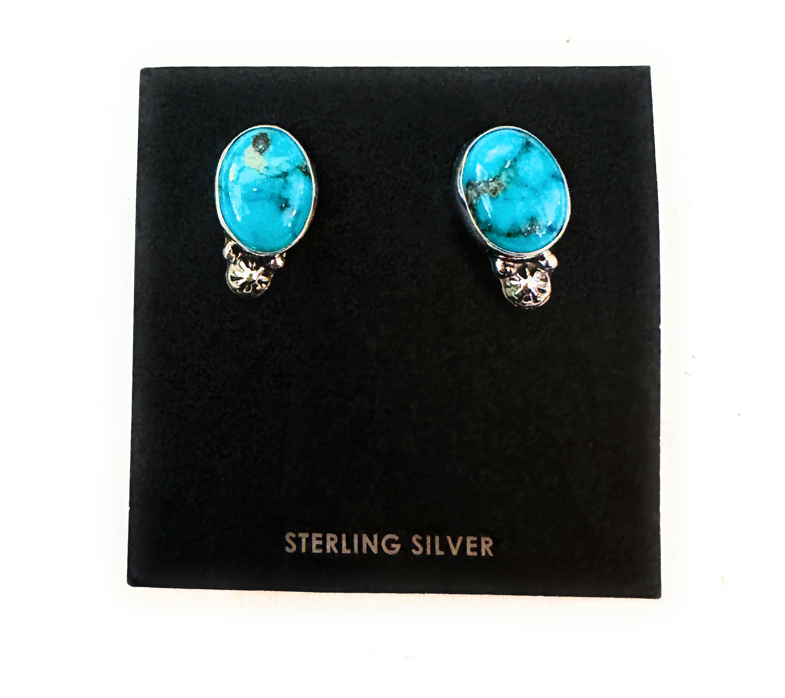 Outlet Morenci turquoise square earrings