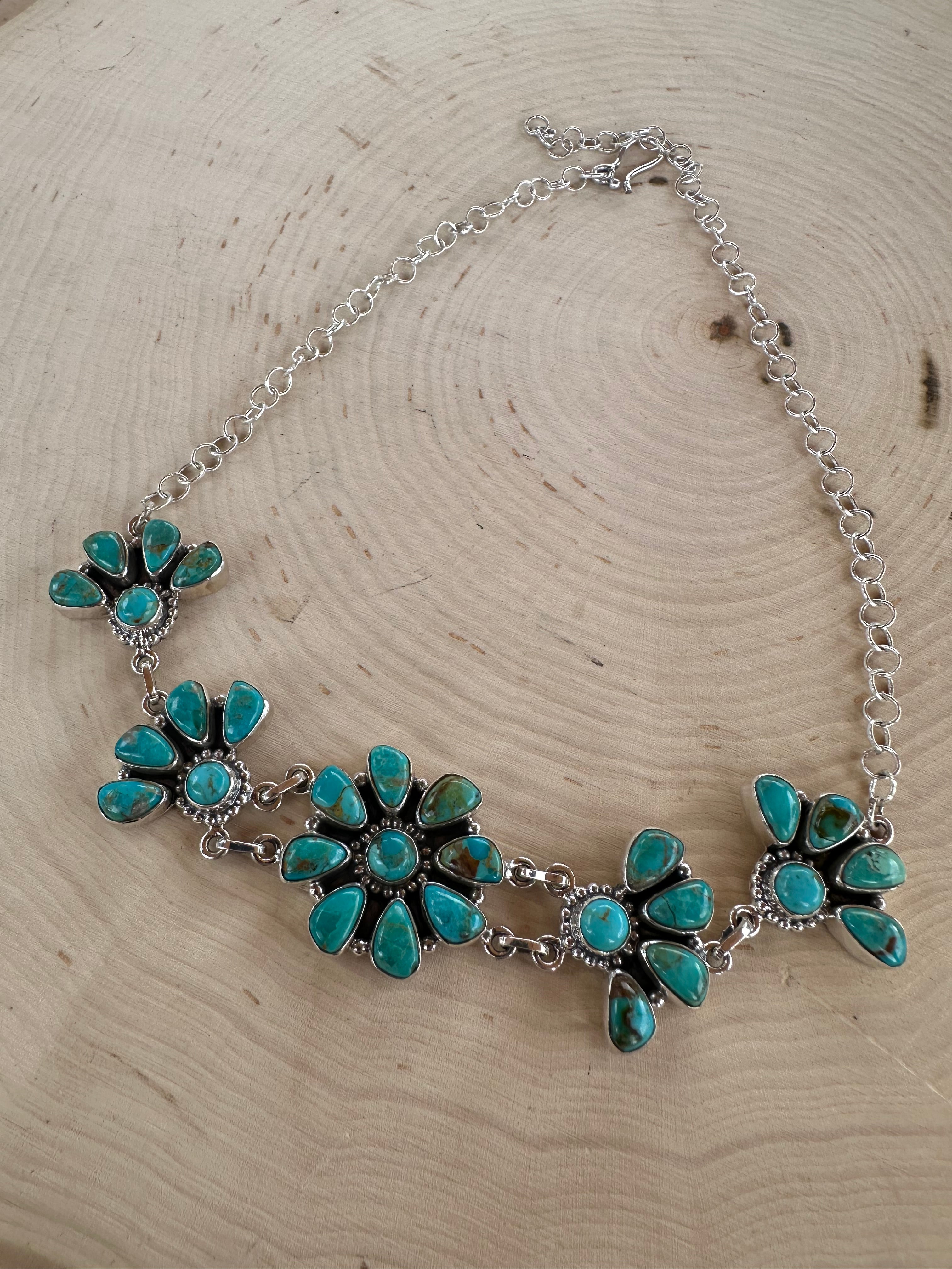 Handmade Sterling Silver Turquoise Choker