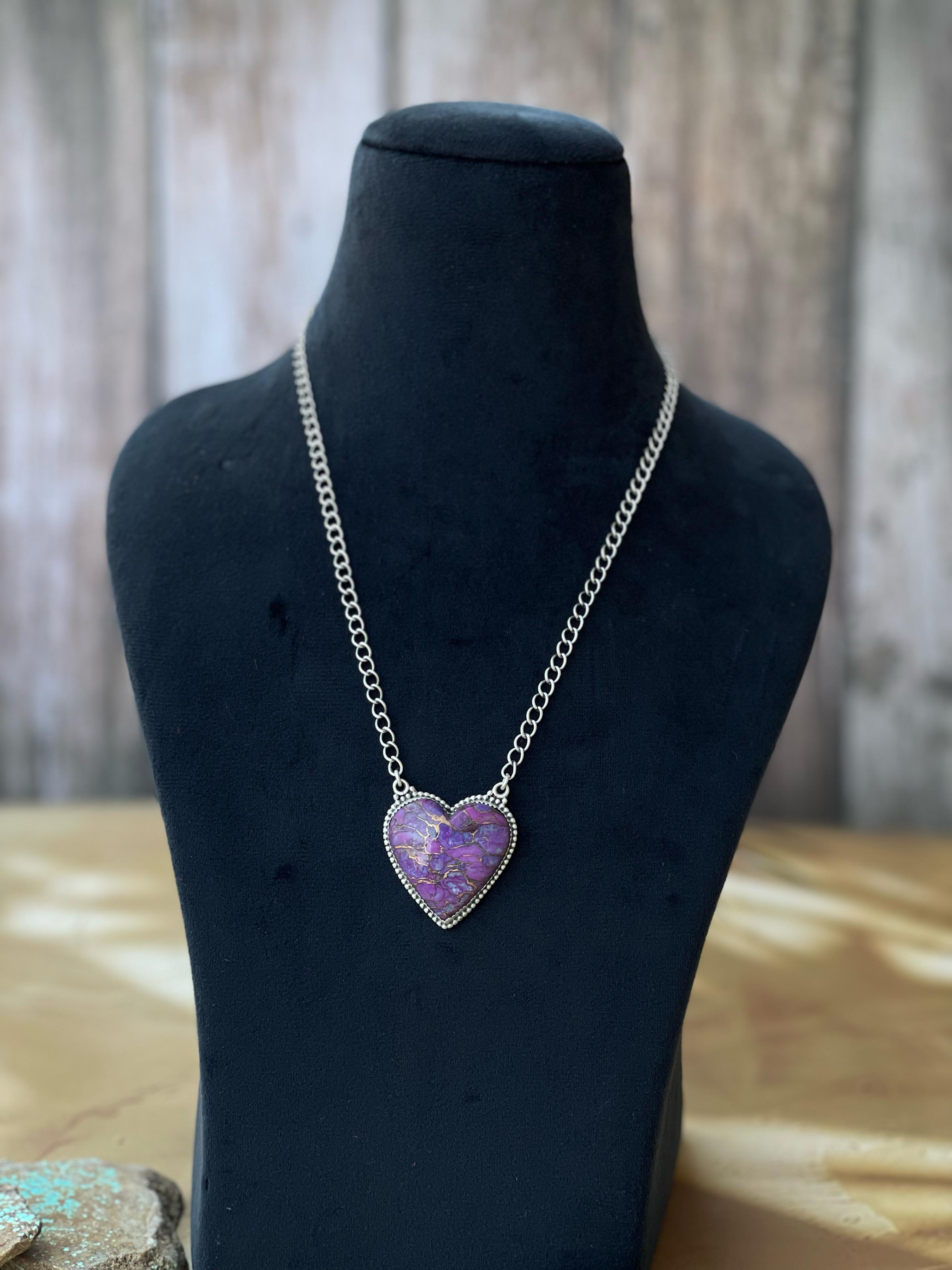 Handmade Sterling Silver Heart Necklaces
