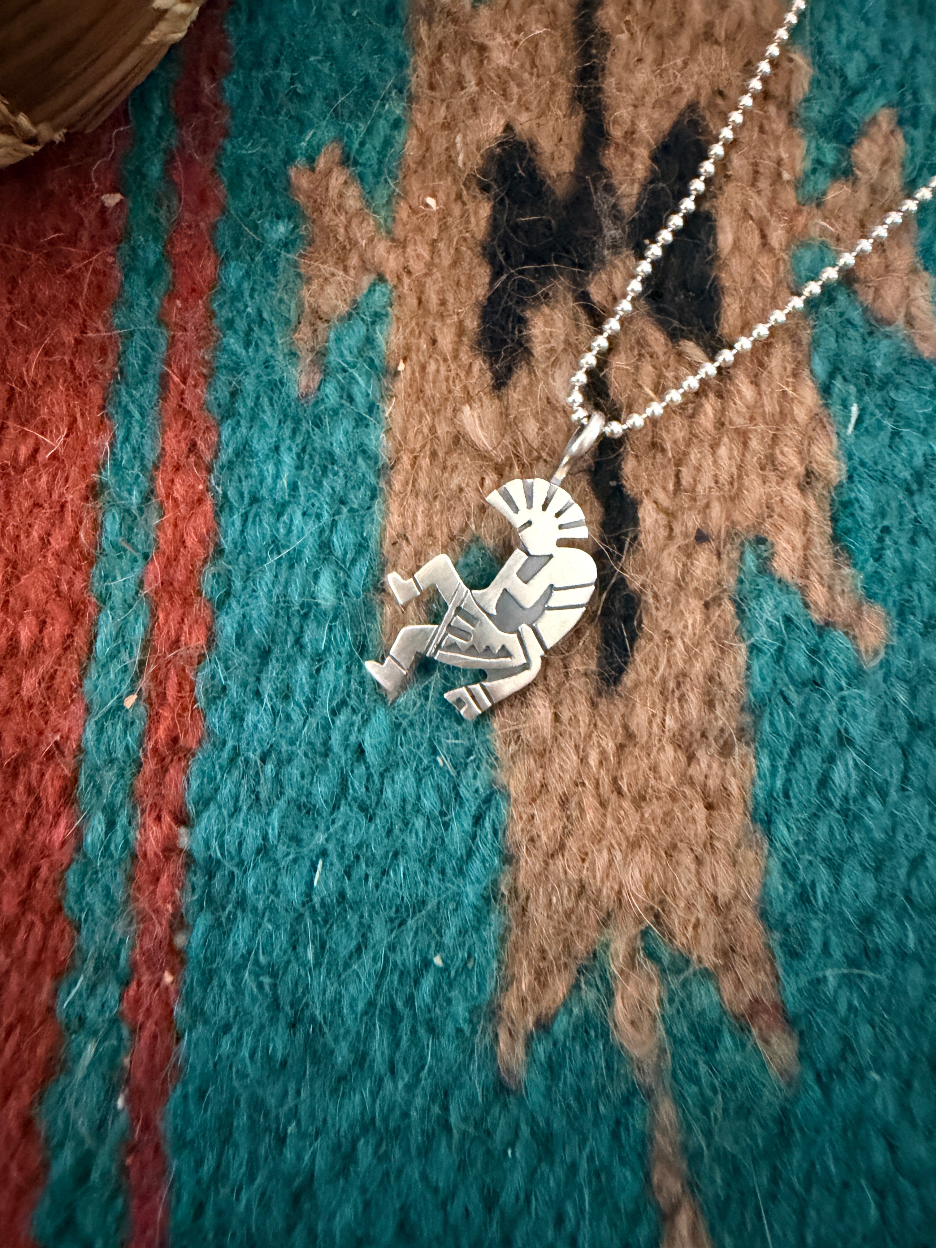 Handcrafted Sterling Silver Kokopelli Pendant