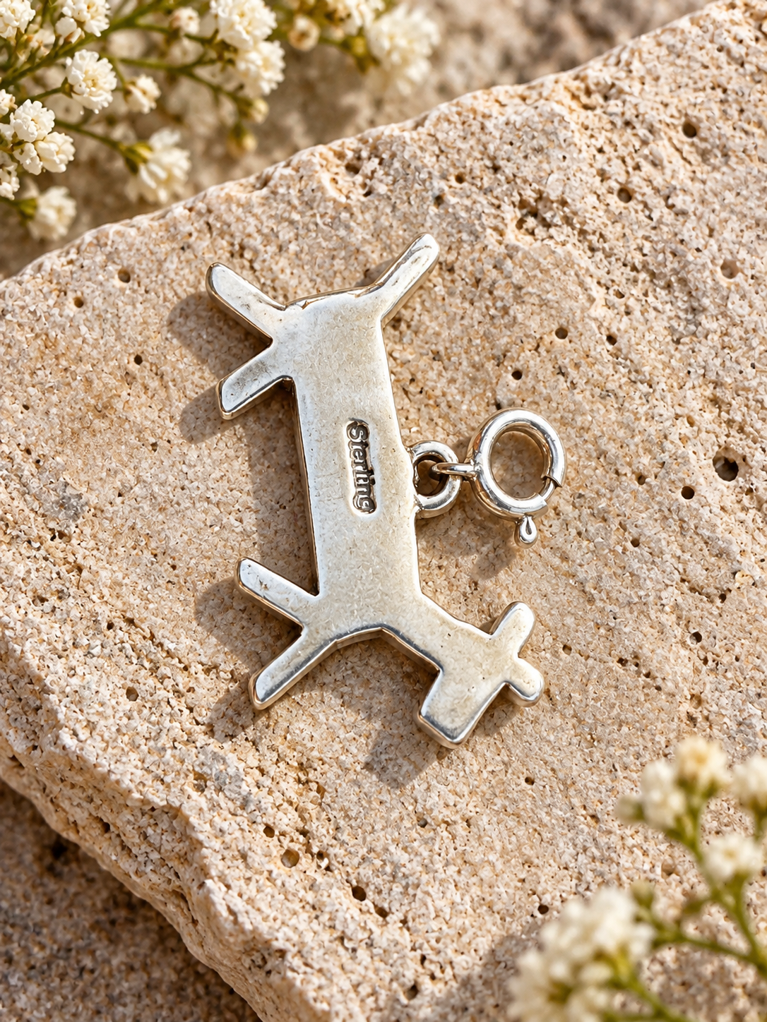 Handcrafted Sterling Silver Goat Petroglyph Charm