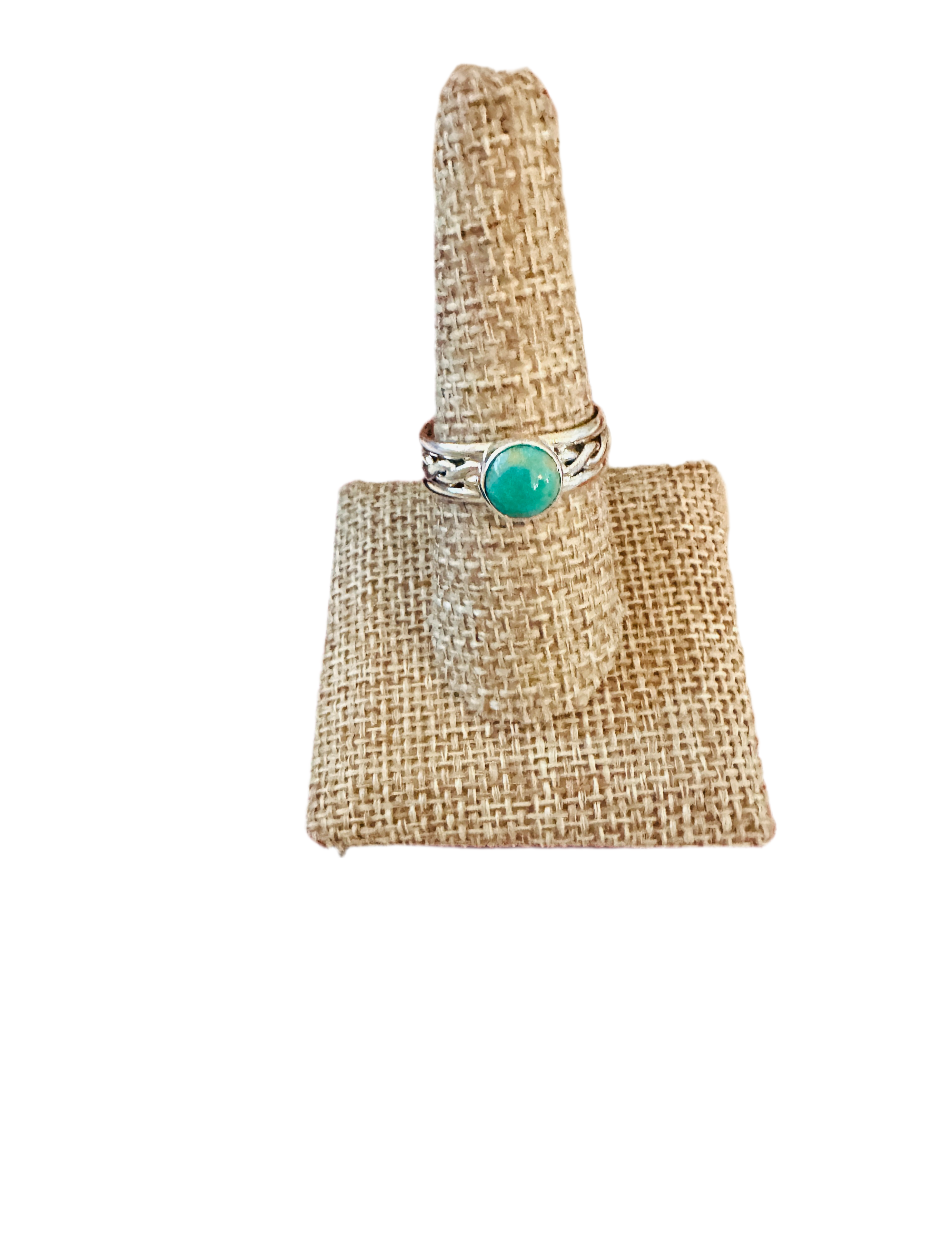 Navajo Turquoise & Sterling Silver Ring Size 5