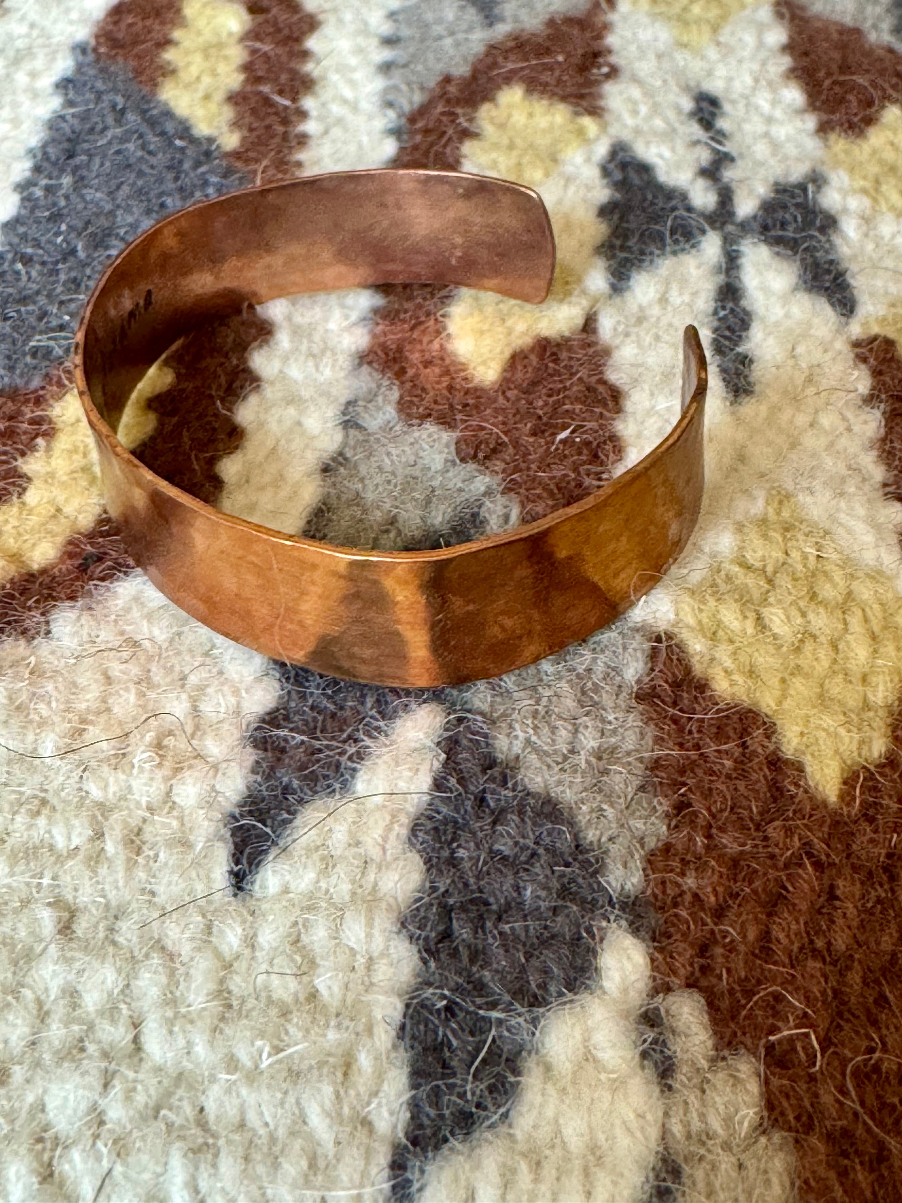 Vintage Handmade Copper Cuff Bracelet