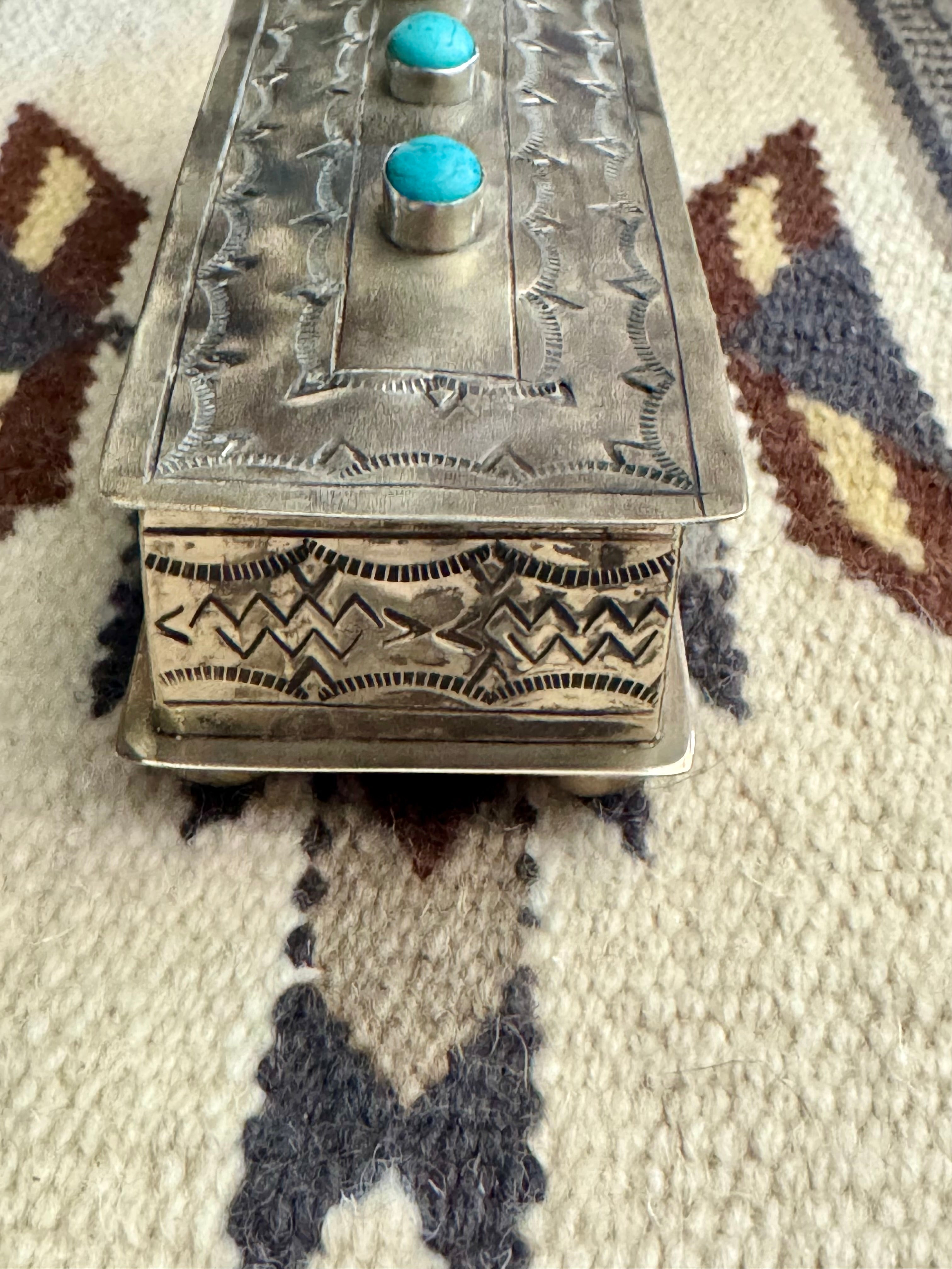 Handmade German Silver Trinket Box