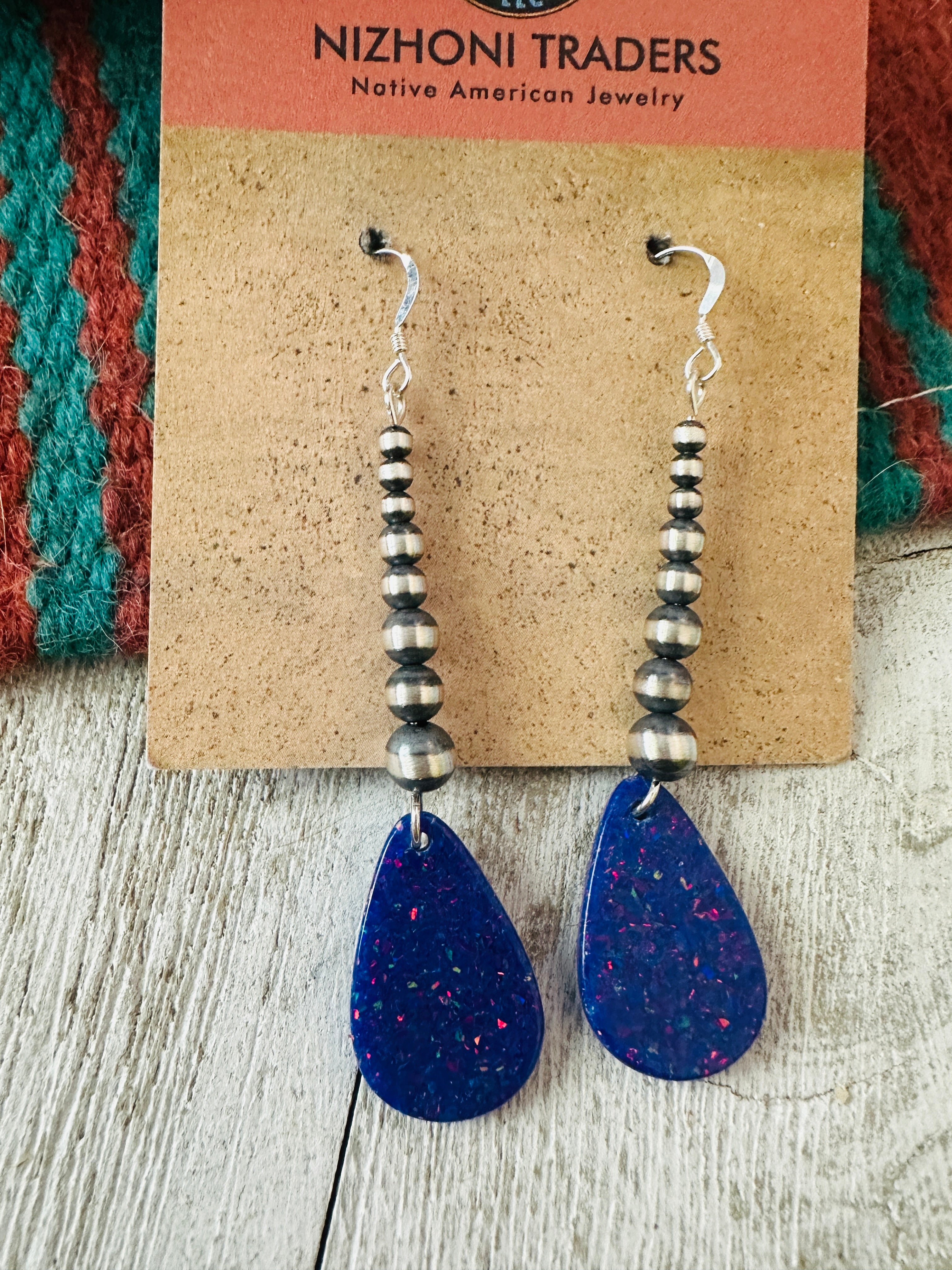 Summer Lovin’ Sterling Silver Pearl Beaded Opal Teardrop Dangle Earrings