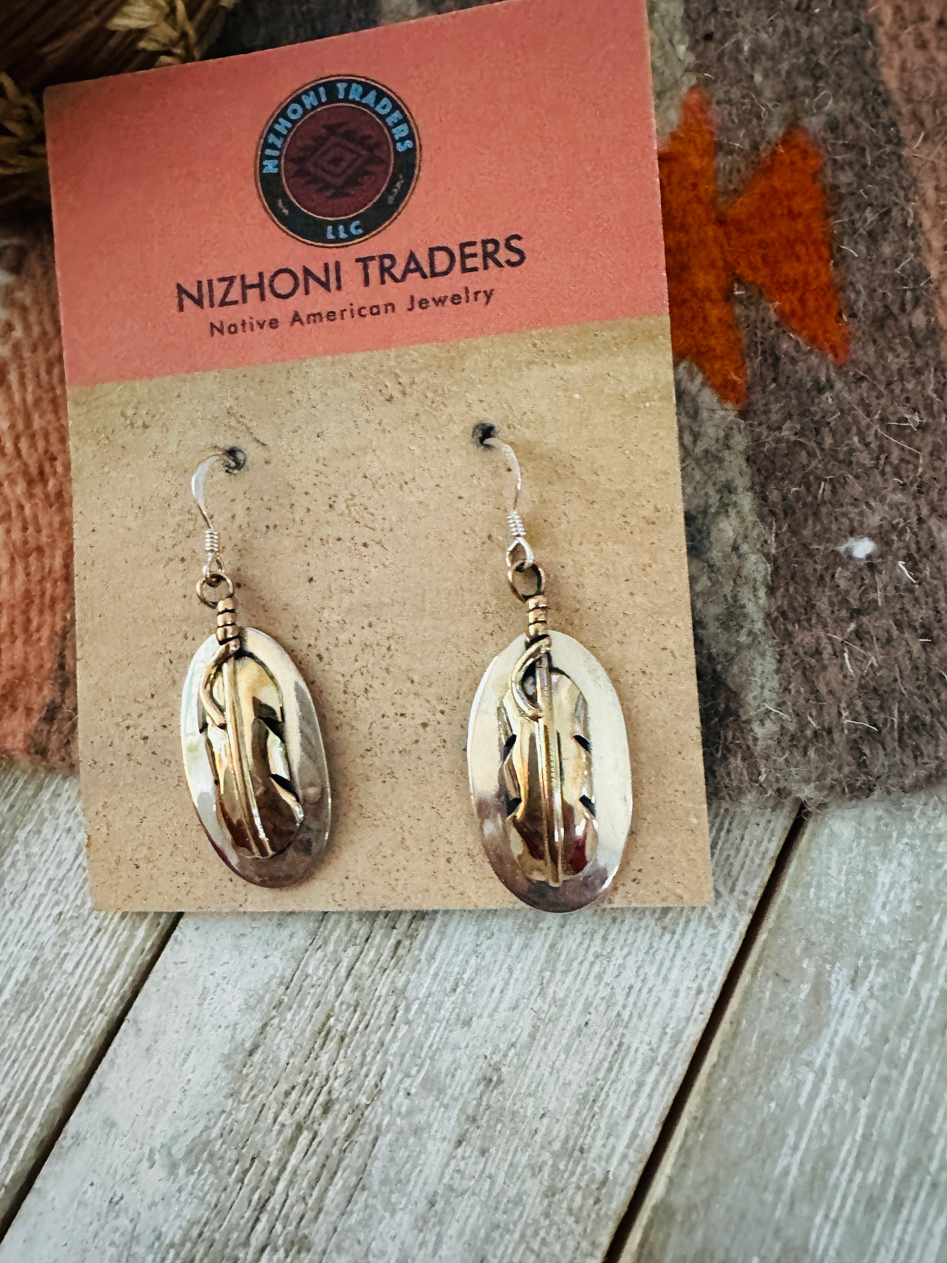 Handcrafted Gold Plated Sterling Silver Dangle Earrings