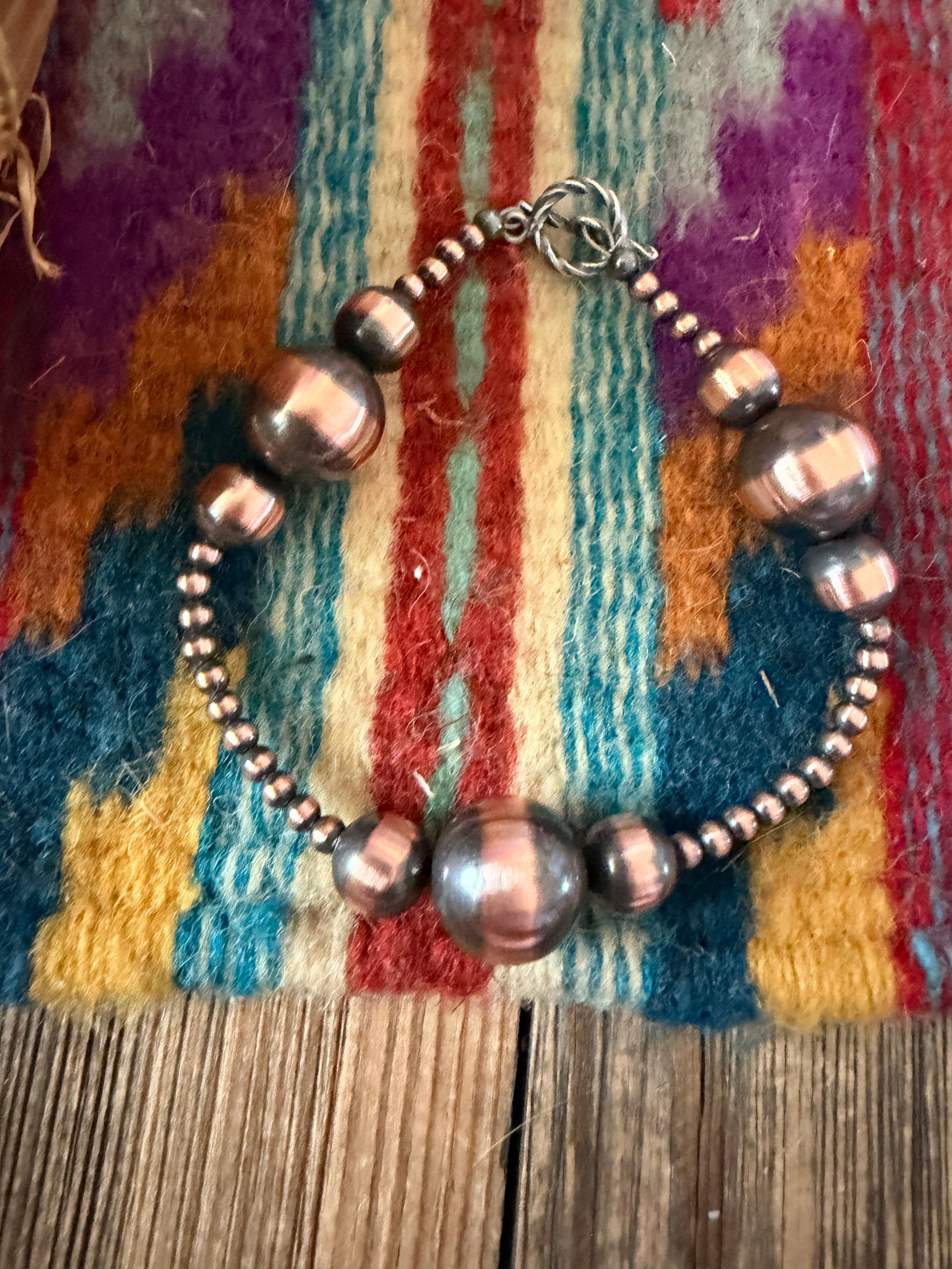 Handcrafted Copper Beaded Bracelet