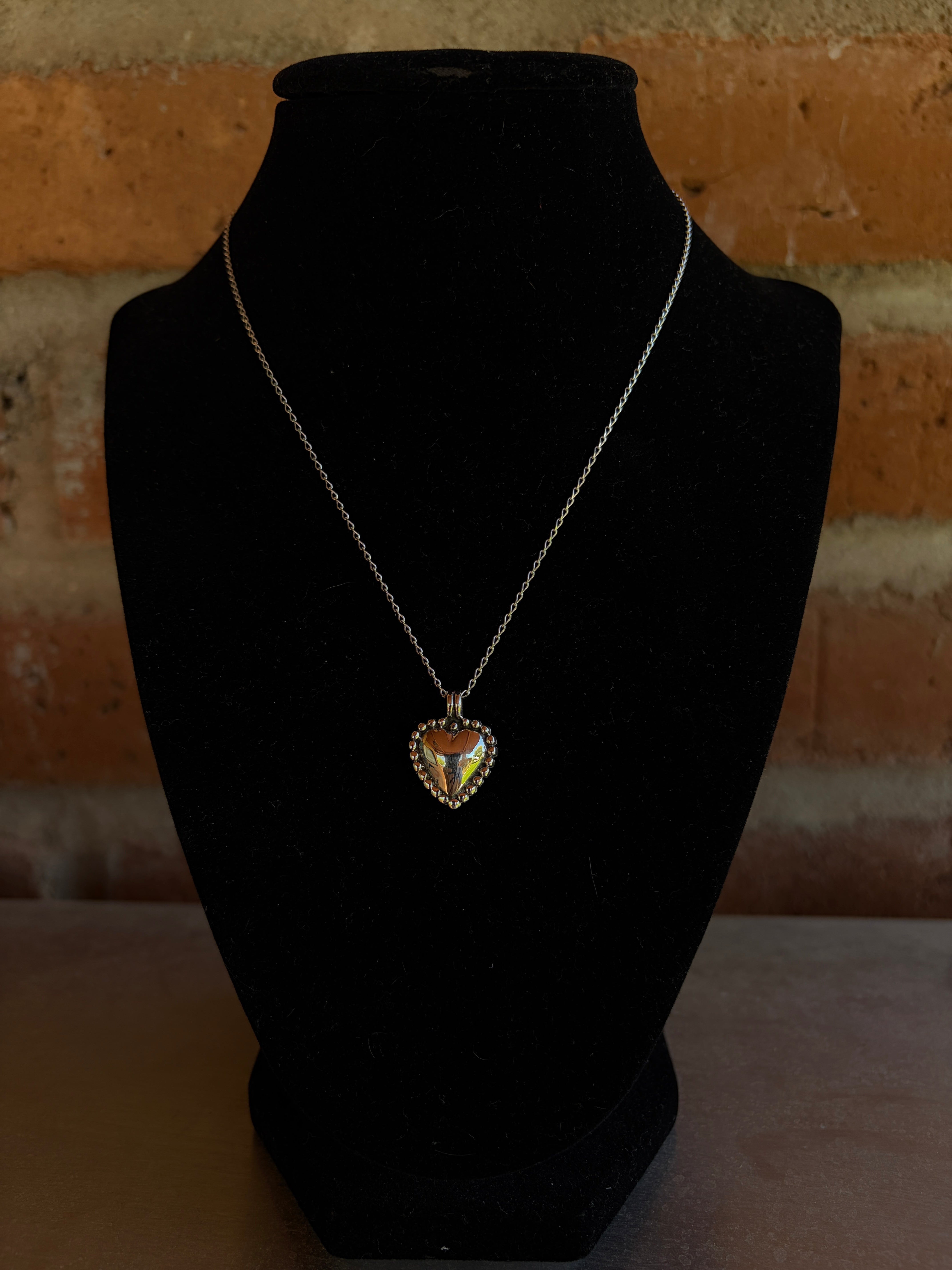 Handmade Sterling Silver Heart Necklace