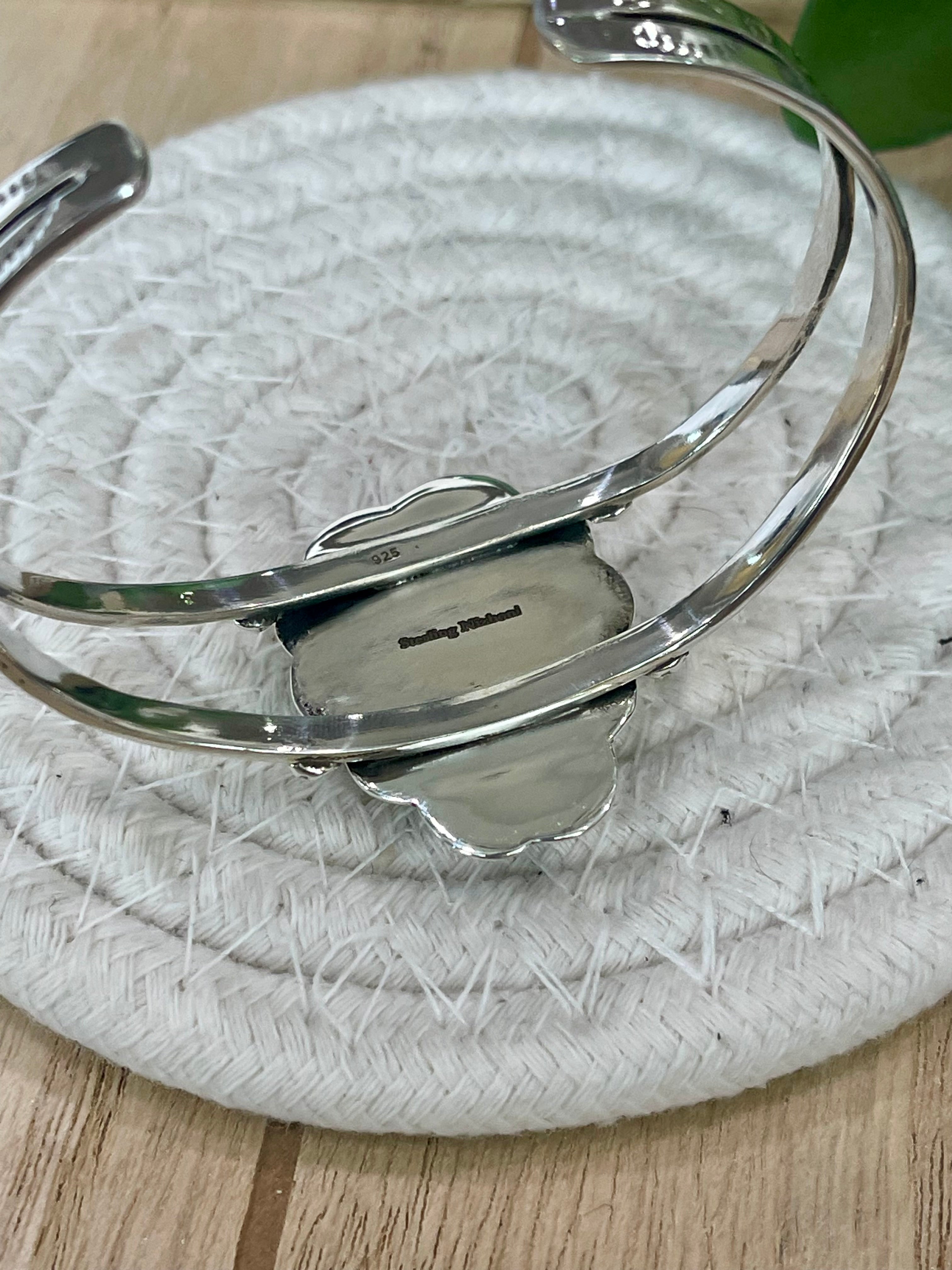 Handmade Purple Dream Mojave & Sterling Silver Cuff Bracelet