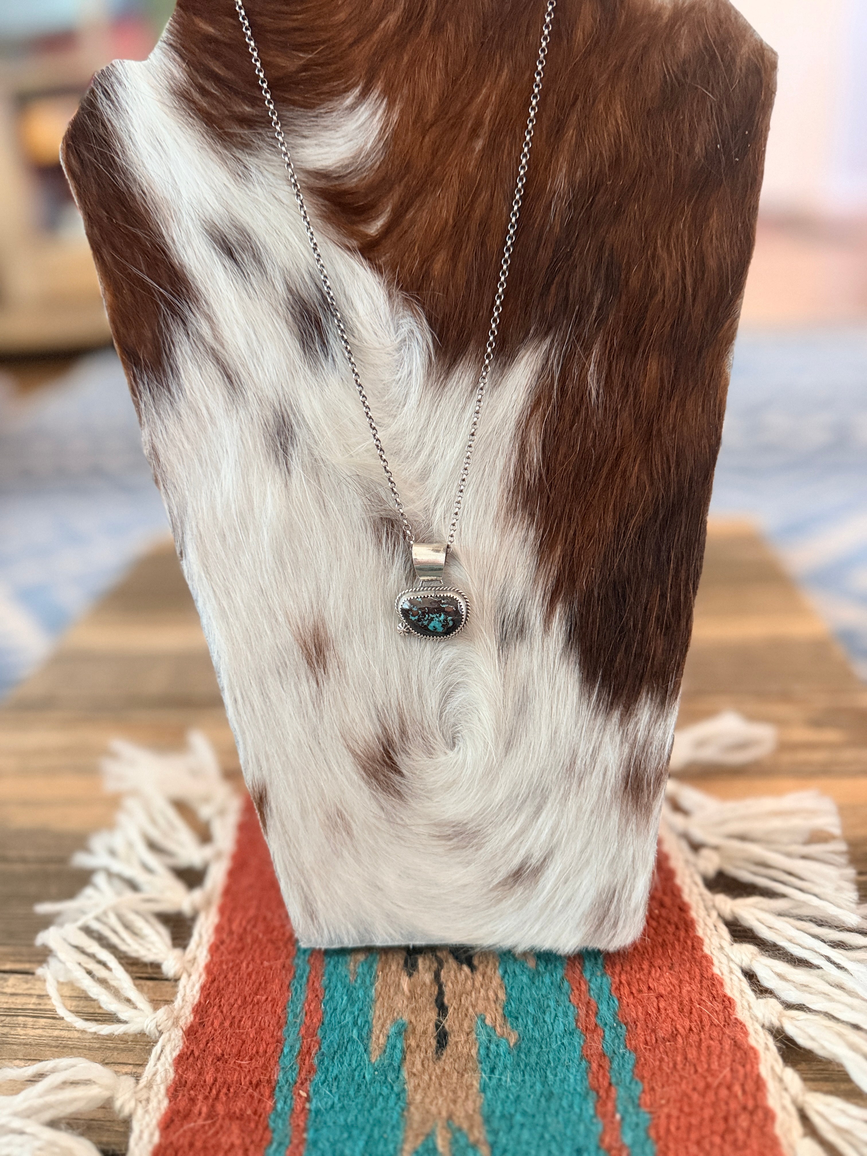 Handmade Sterling Silver & Turquoise Necklace
