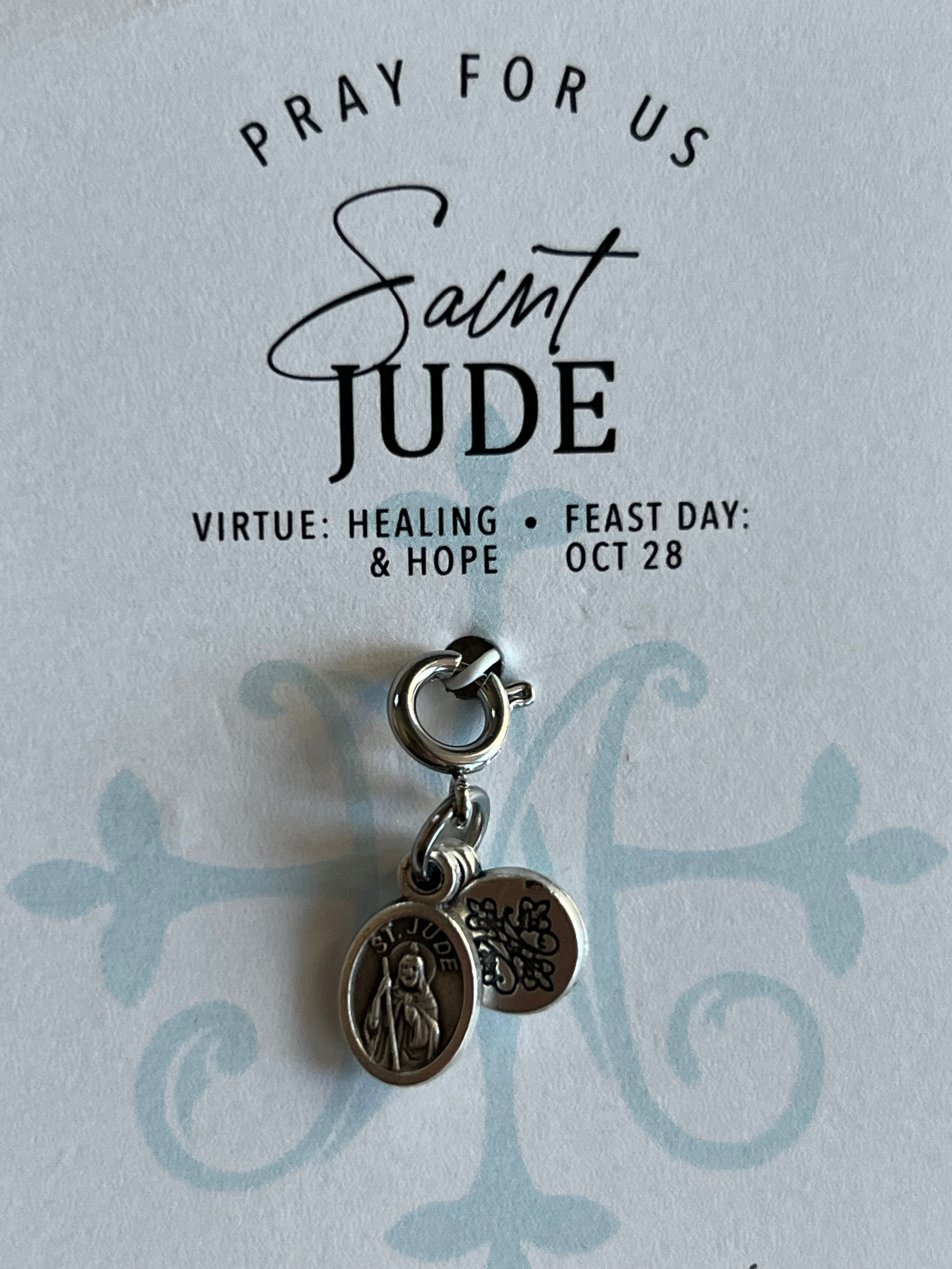 Saint Jude Medal Charm