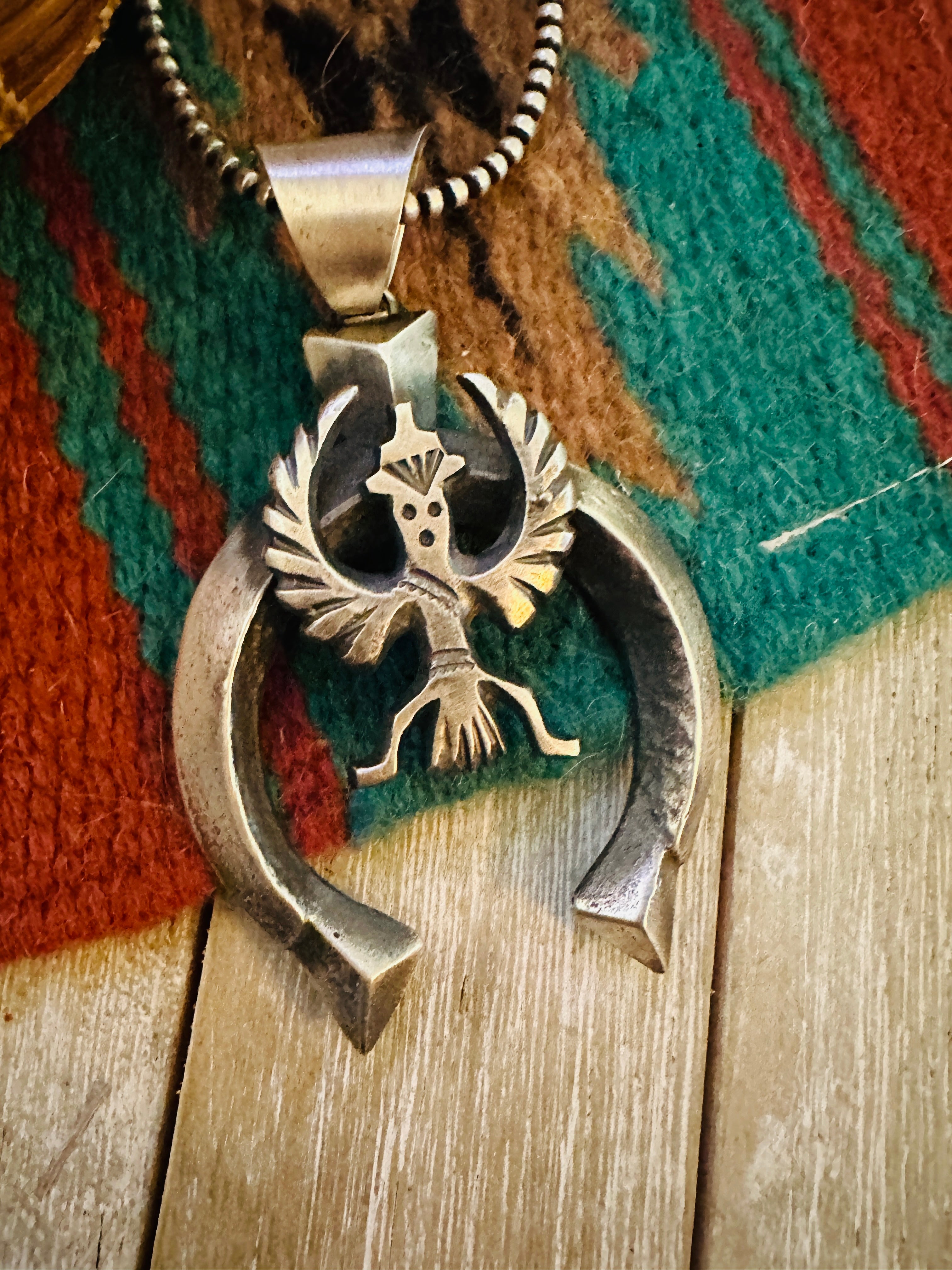 Handcrafted Sterling Silver Naja Pendant by Chimney Butte