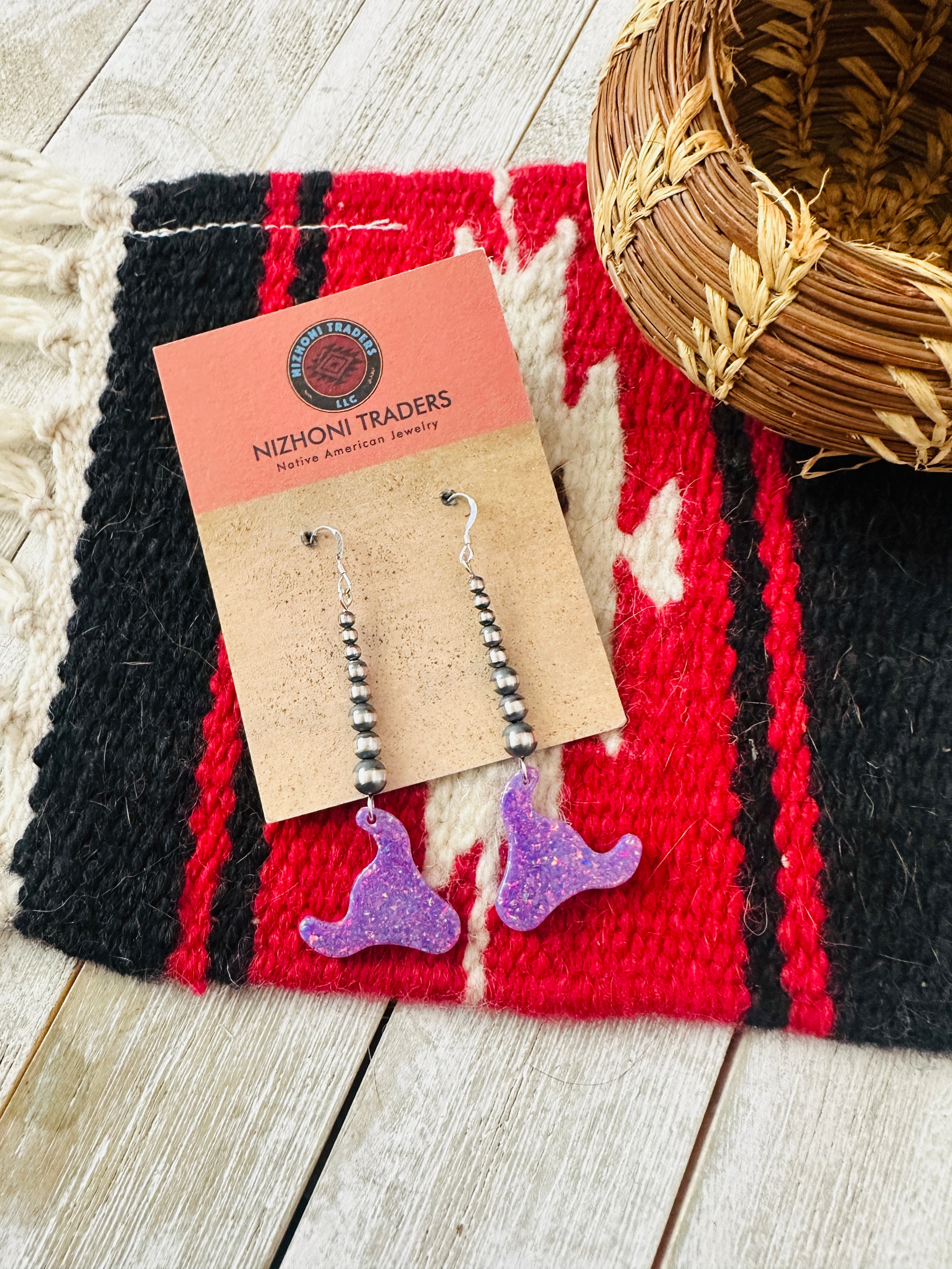 Summer Lovin’ Sterling Silver Pearl Beaded Opal Bull Head Dangle Earrings