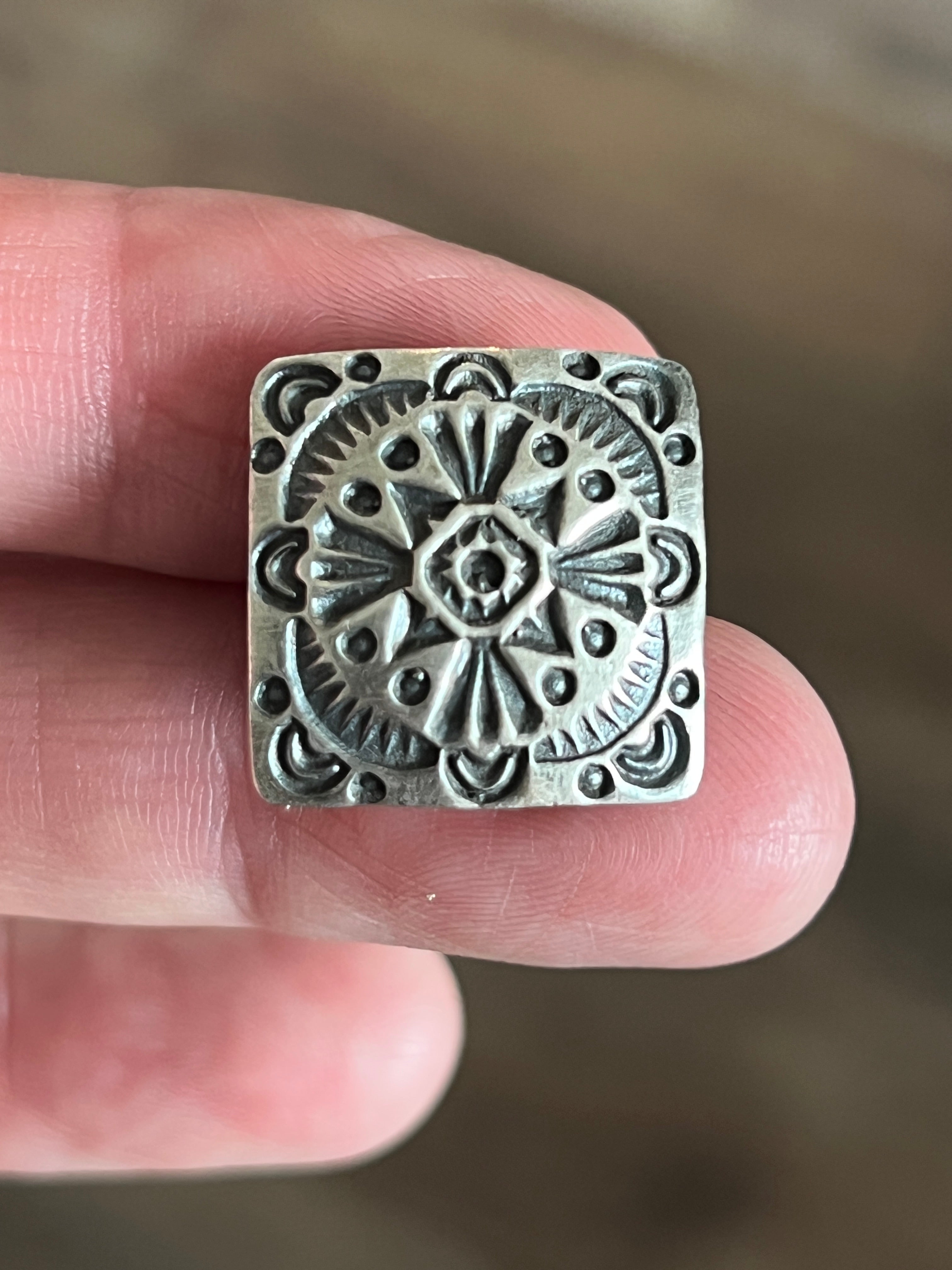 Sterling Silver Concho Slide, The Cross Winds