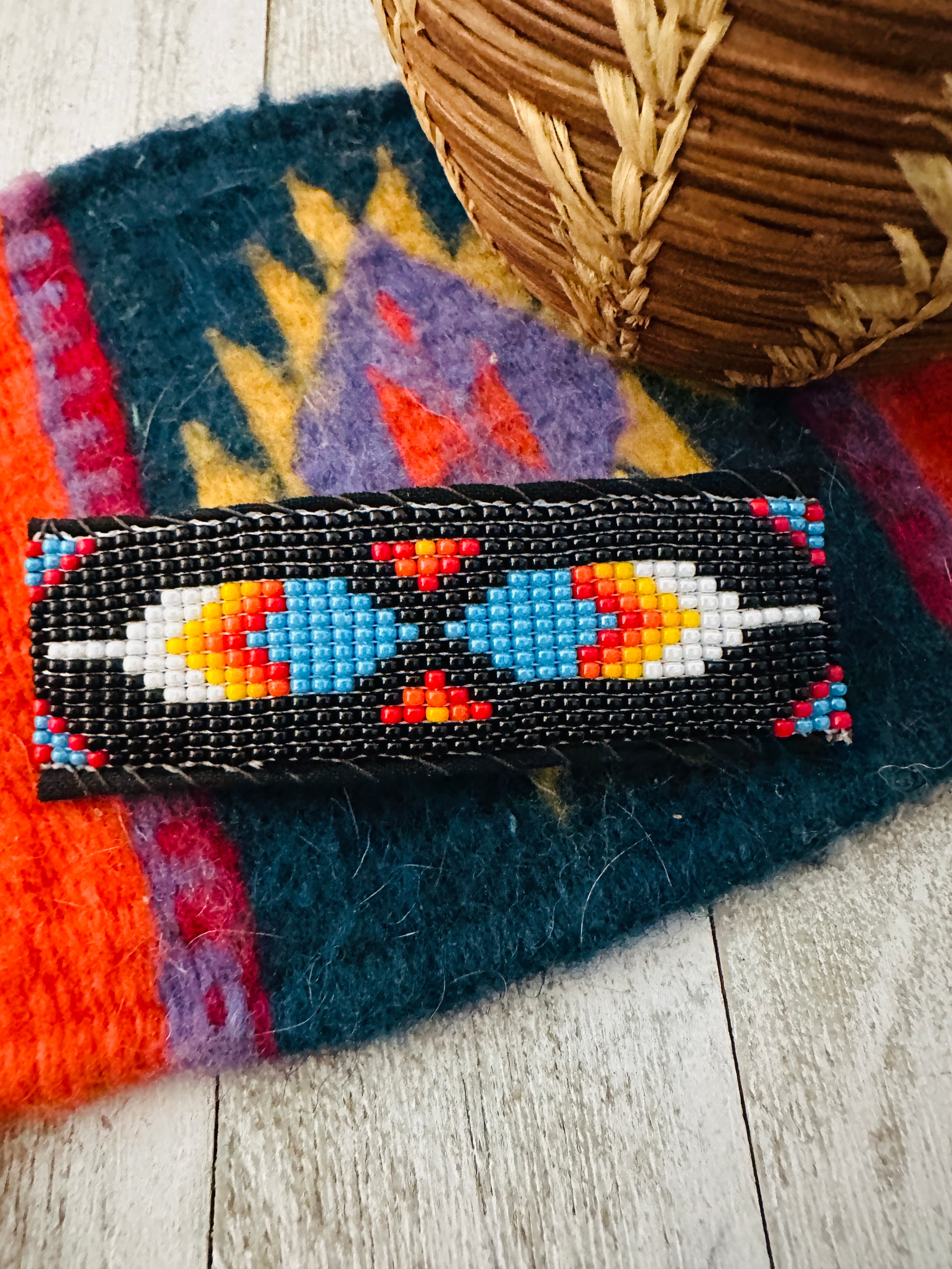 Navajo Handmade Beaded Barrette