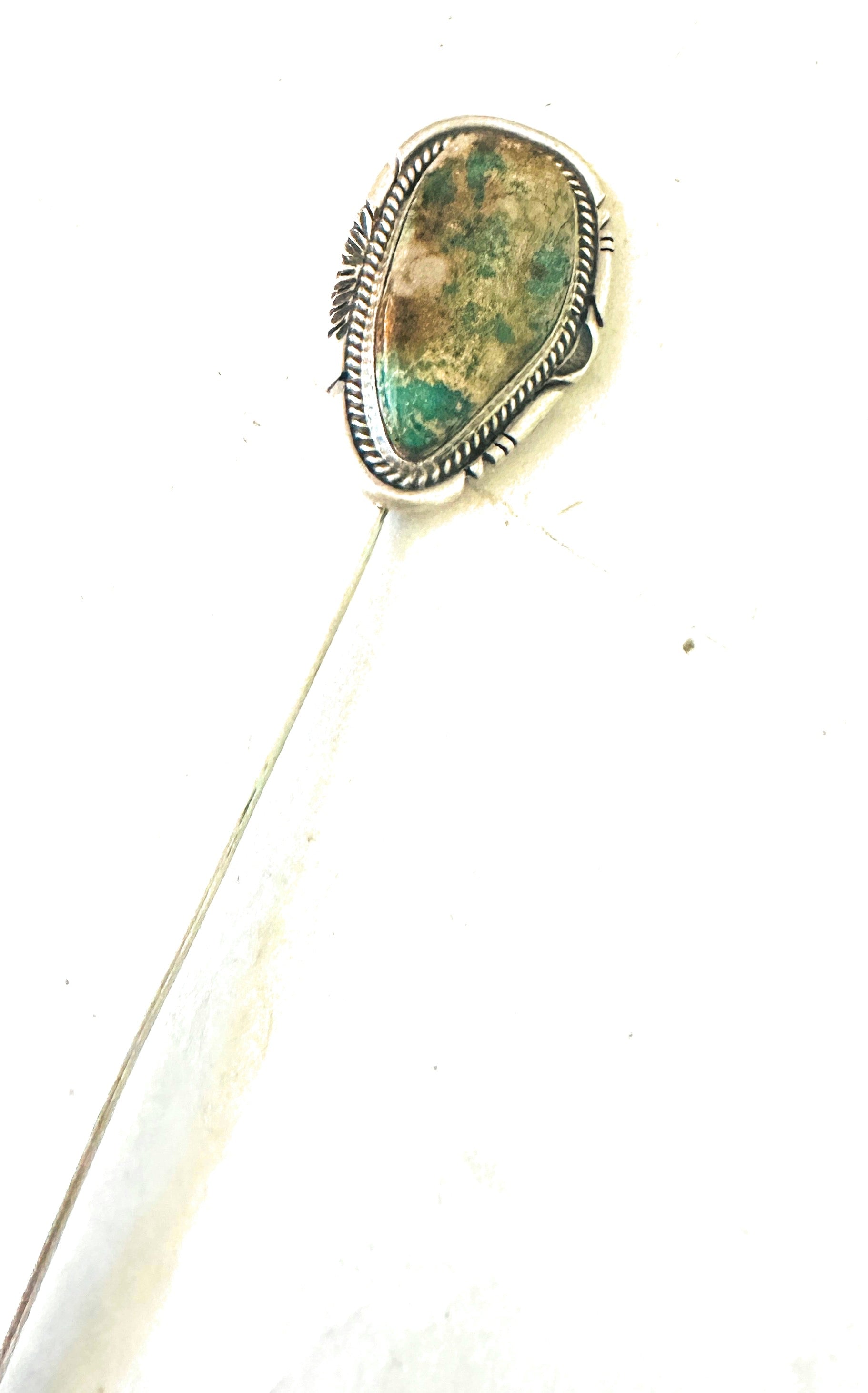 Navajo Turquoise & Sterling Silver Hair Pin