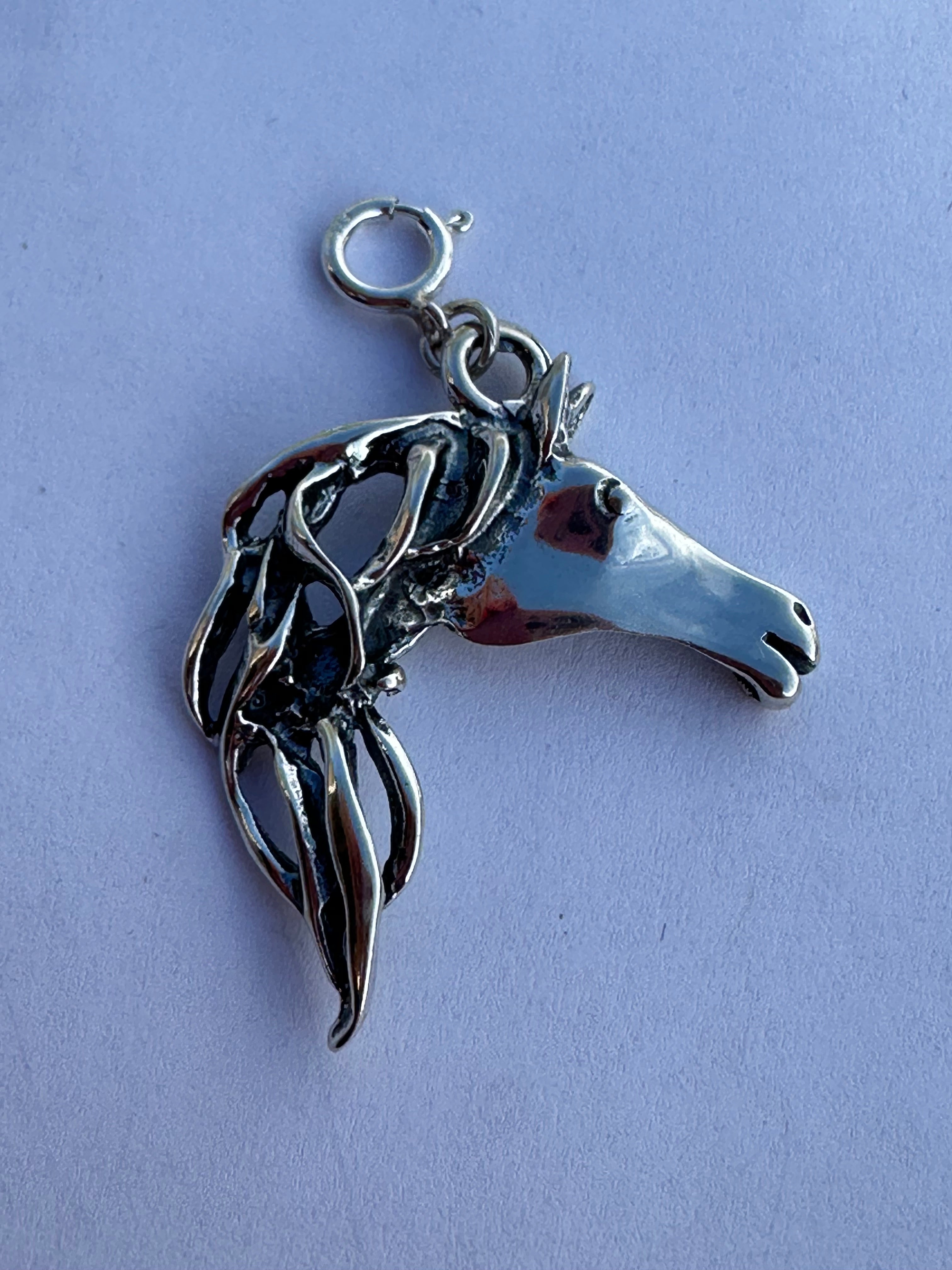 Sterling Silver Wild Horse Charm