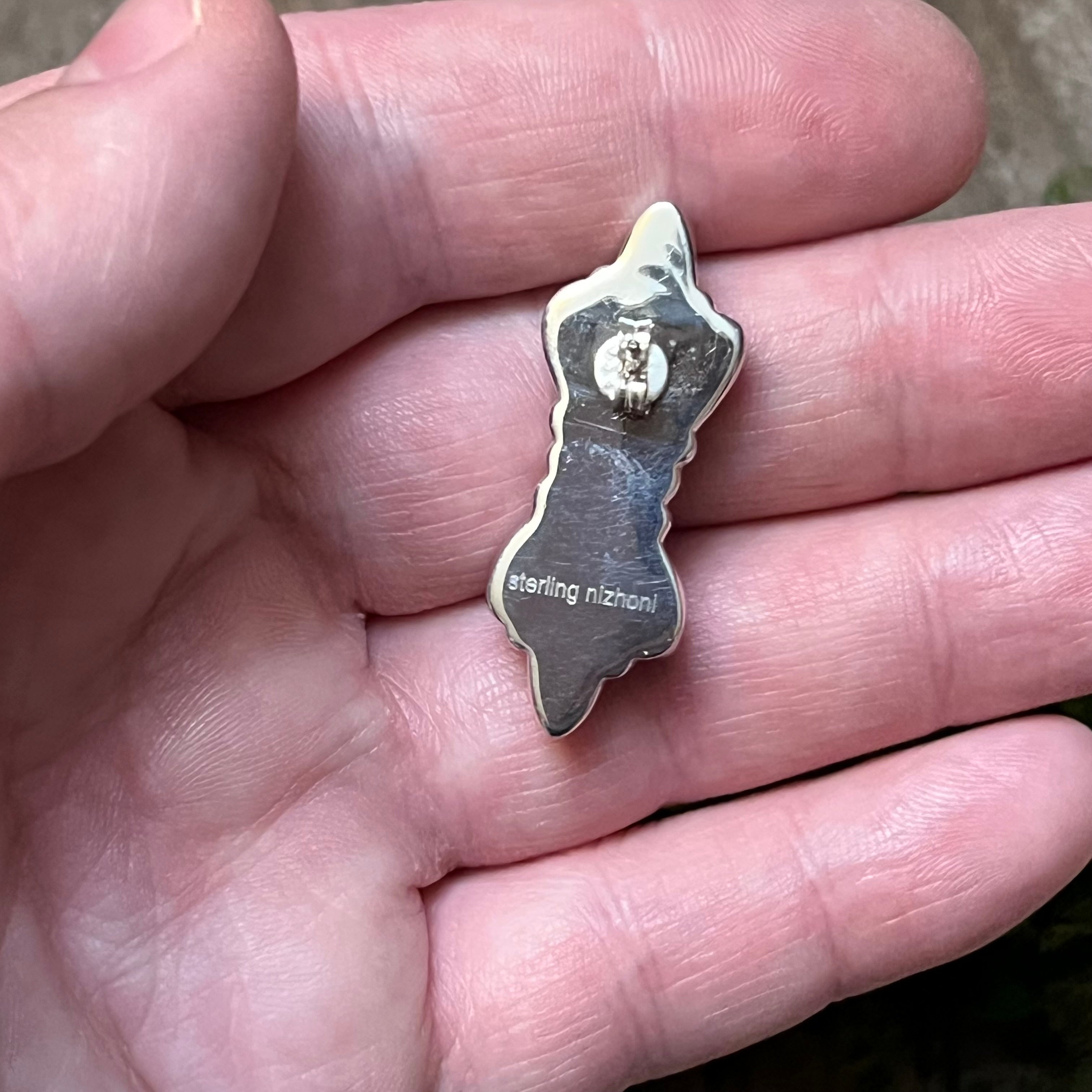 Handmade Black Onyx Sterling Silver Stud Earrings