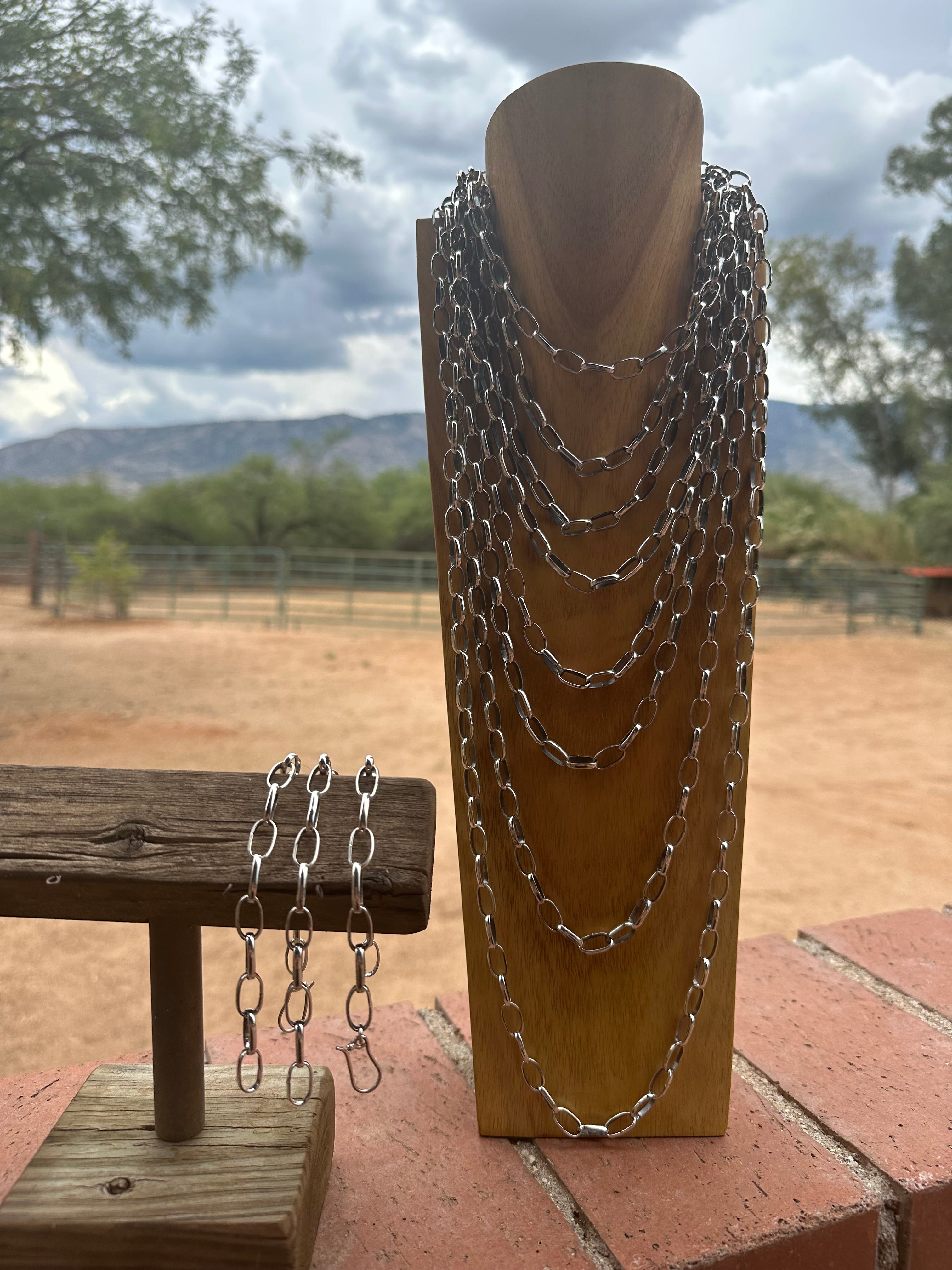 Sterling Silver Handmade Paper Clip Chain