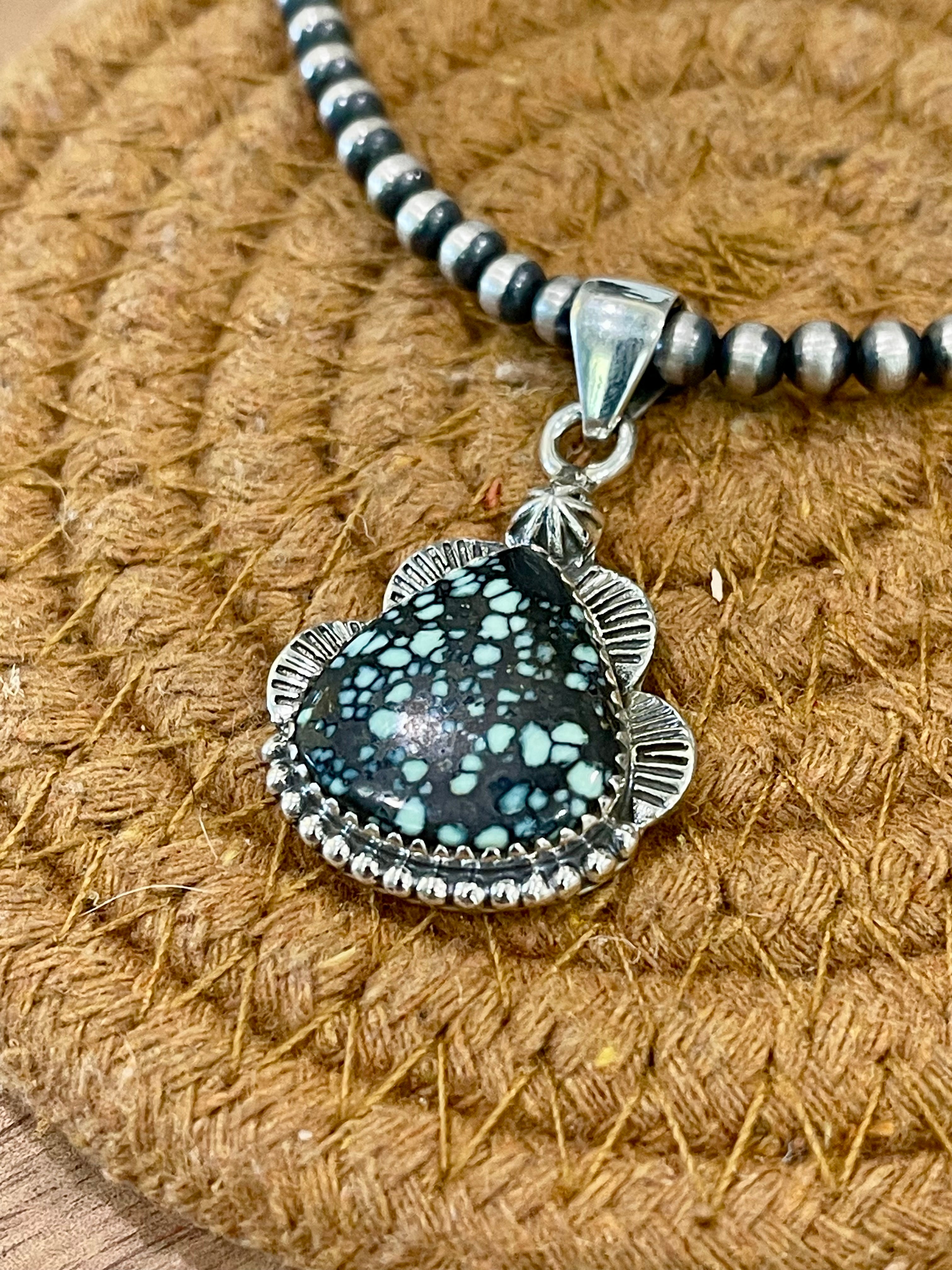 Handcrafted Sterling Silver & Variscite Pendant