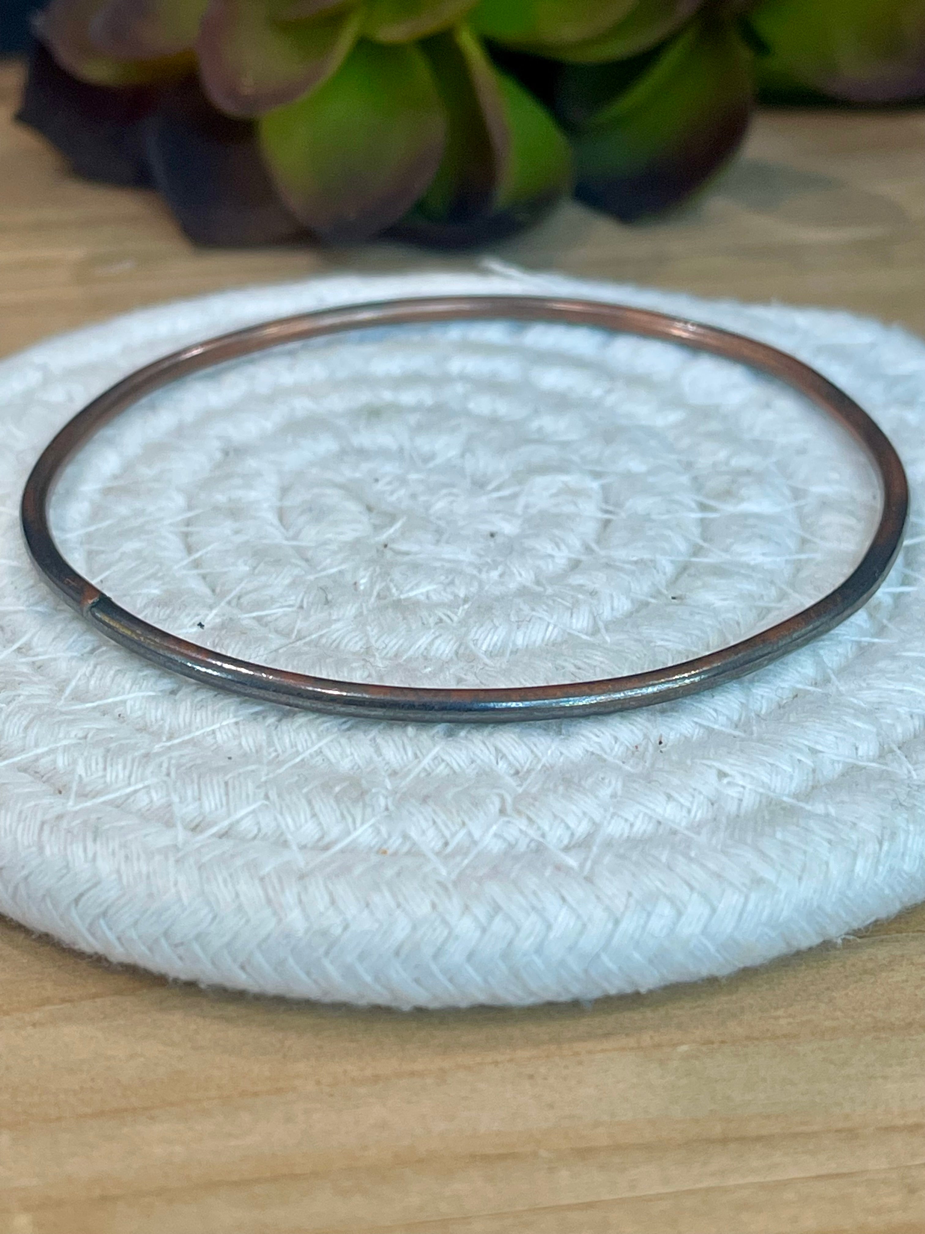 Vintage Handmade Copper Bangle Bracelet