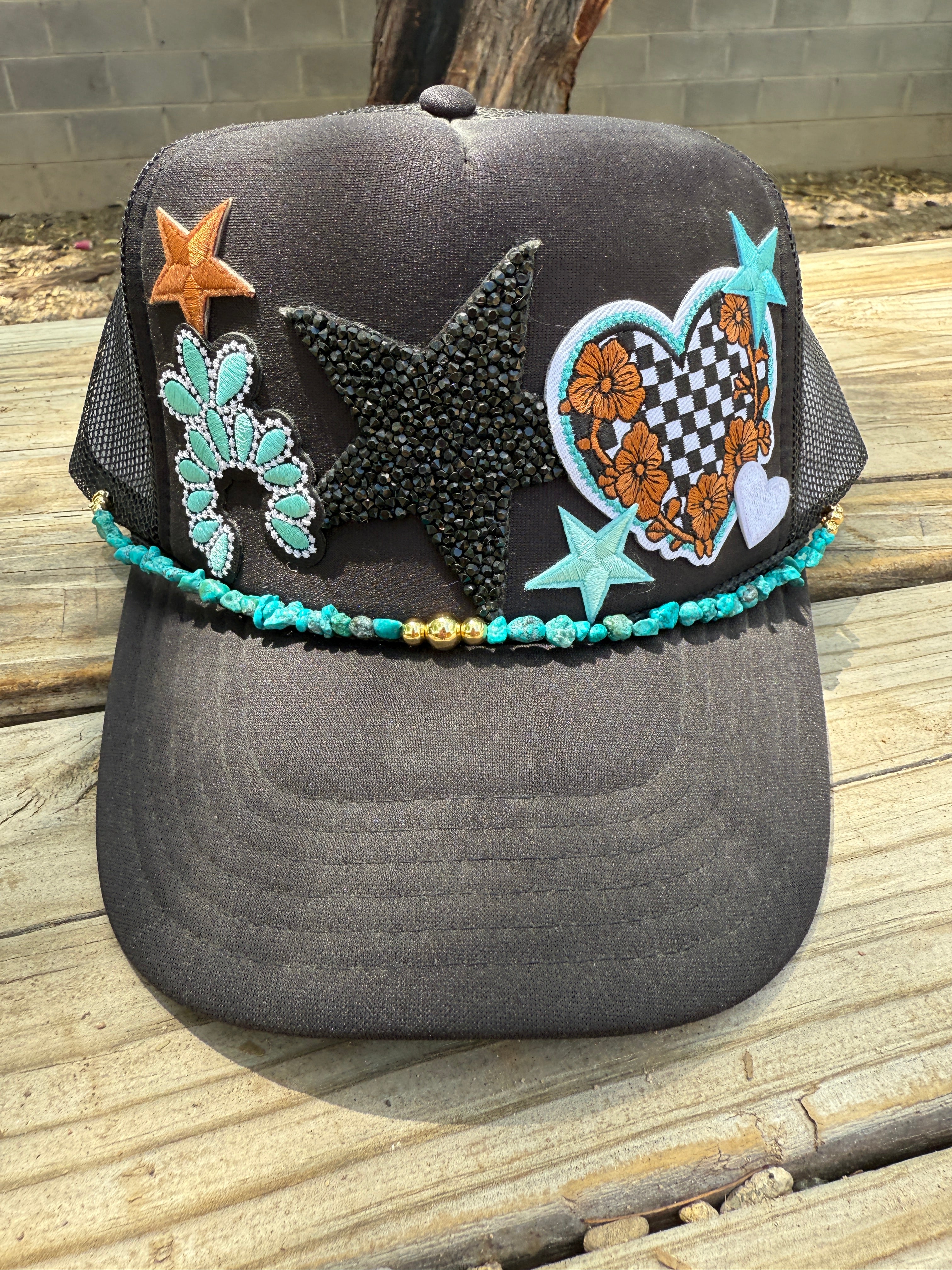 “The Golden Collection” Handmade Turquoise Hat Band