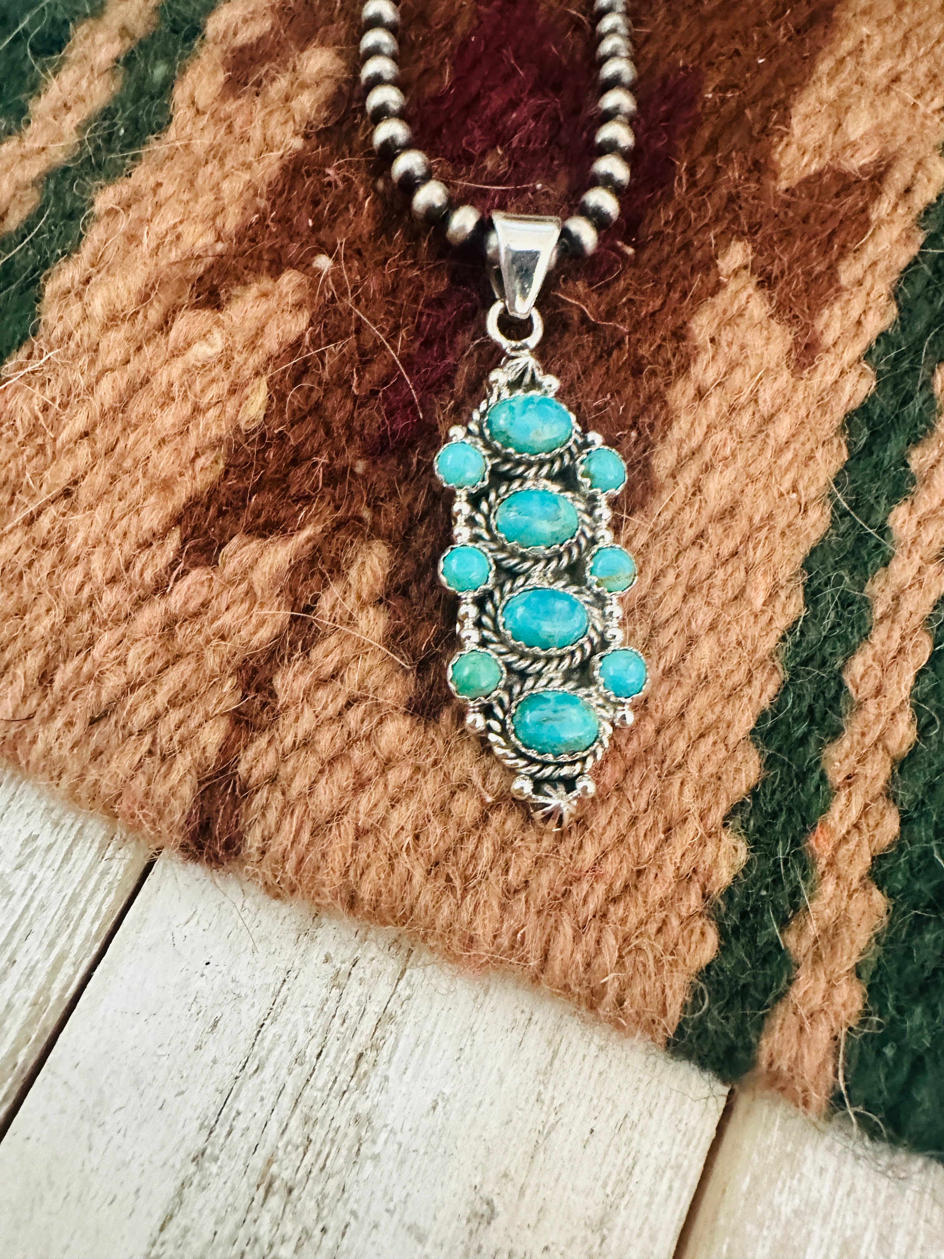 Handmade Turquoise & Sterling Silver Pendant