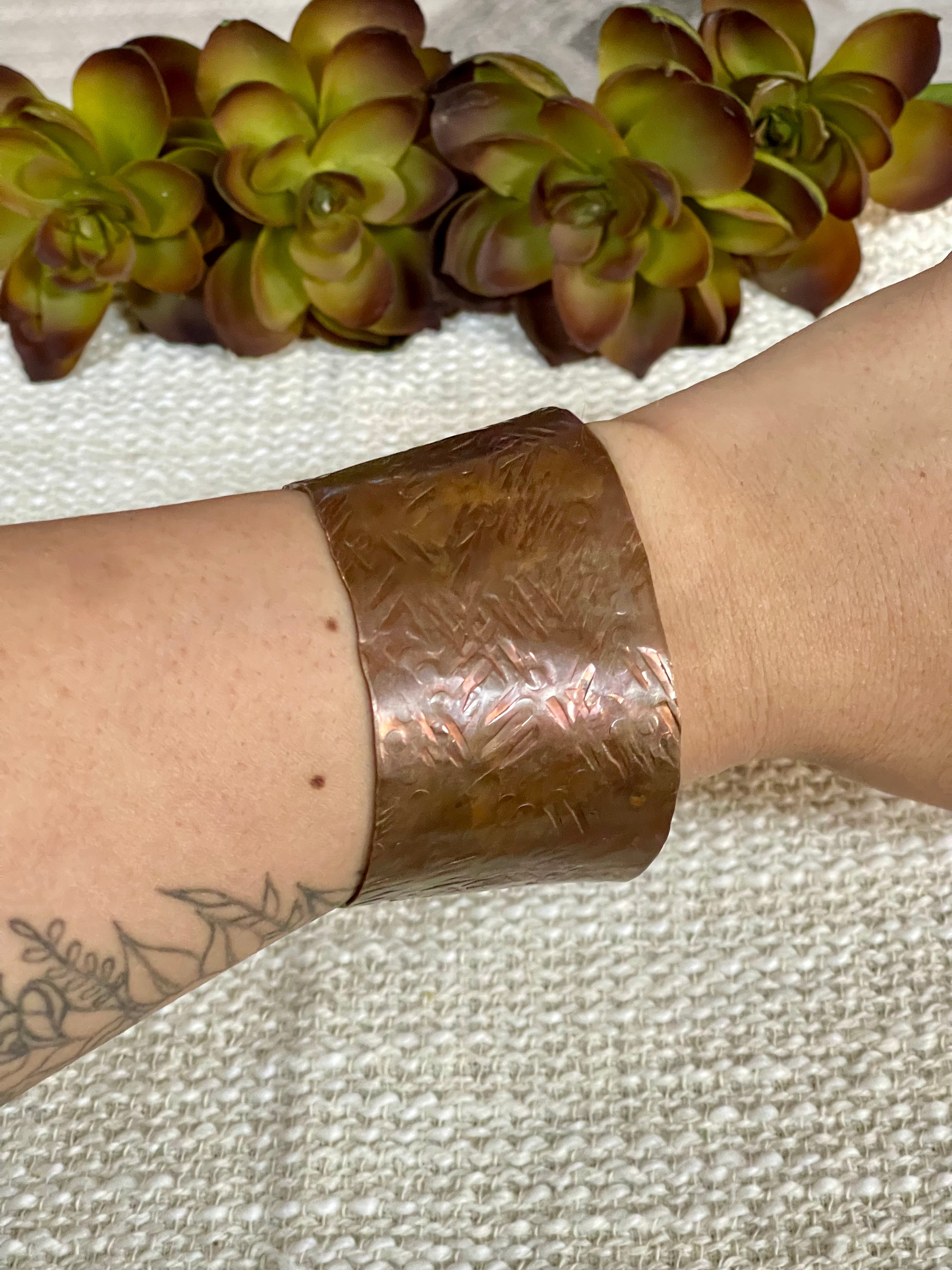 Vintage Handmade Copper Cuff