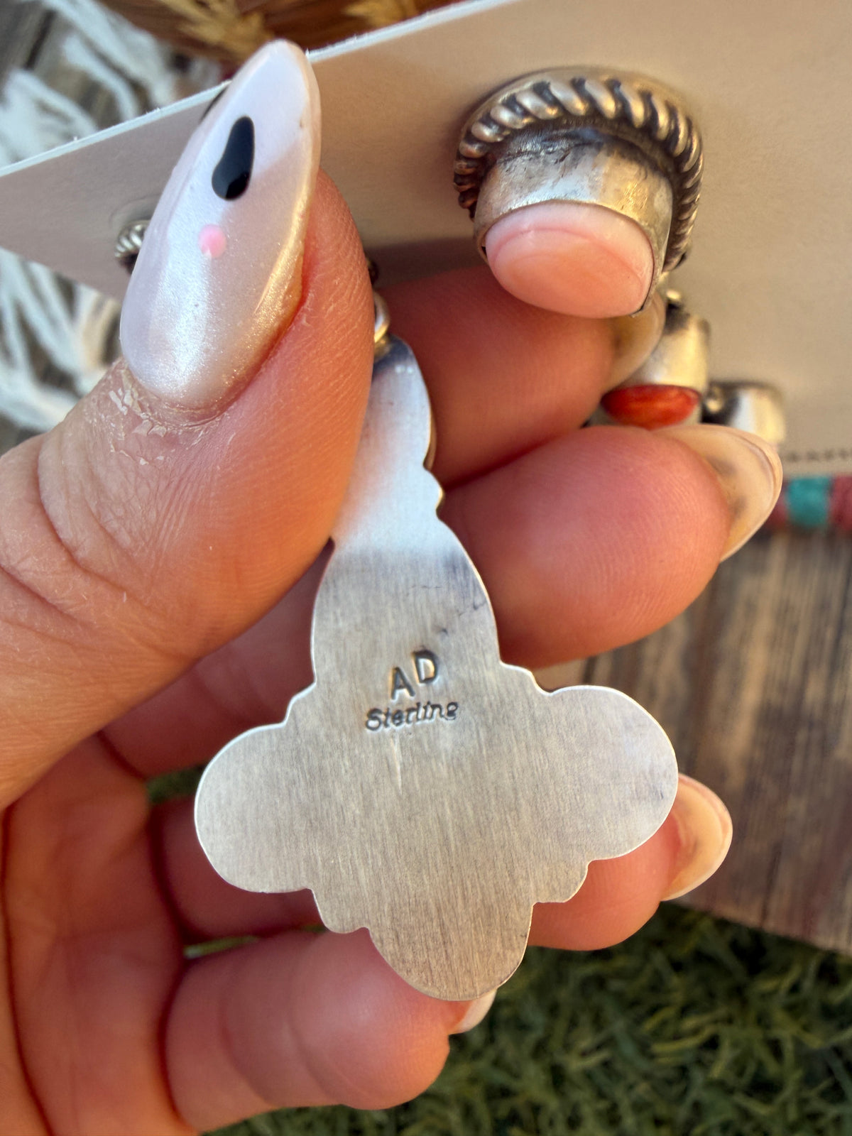 Handcrafted Multi Stone & Sterling Silver Dangle Earrings