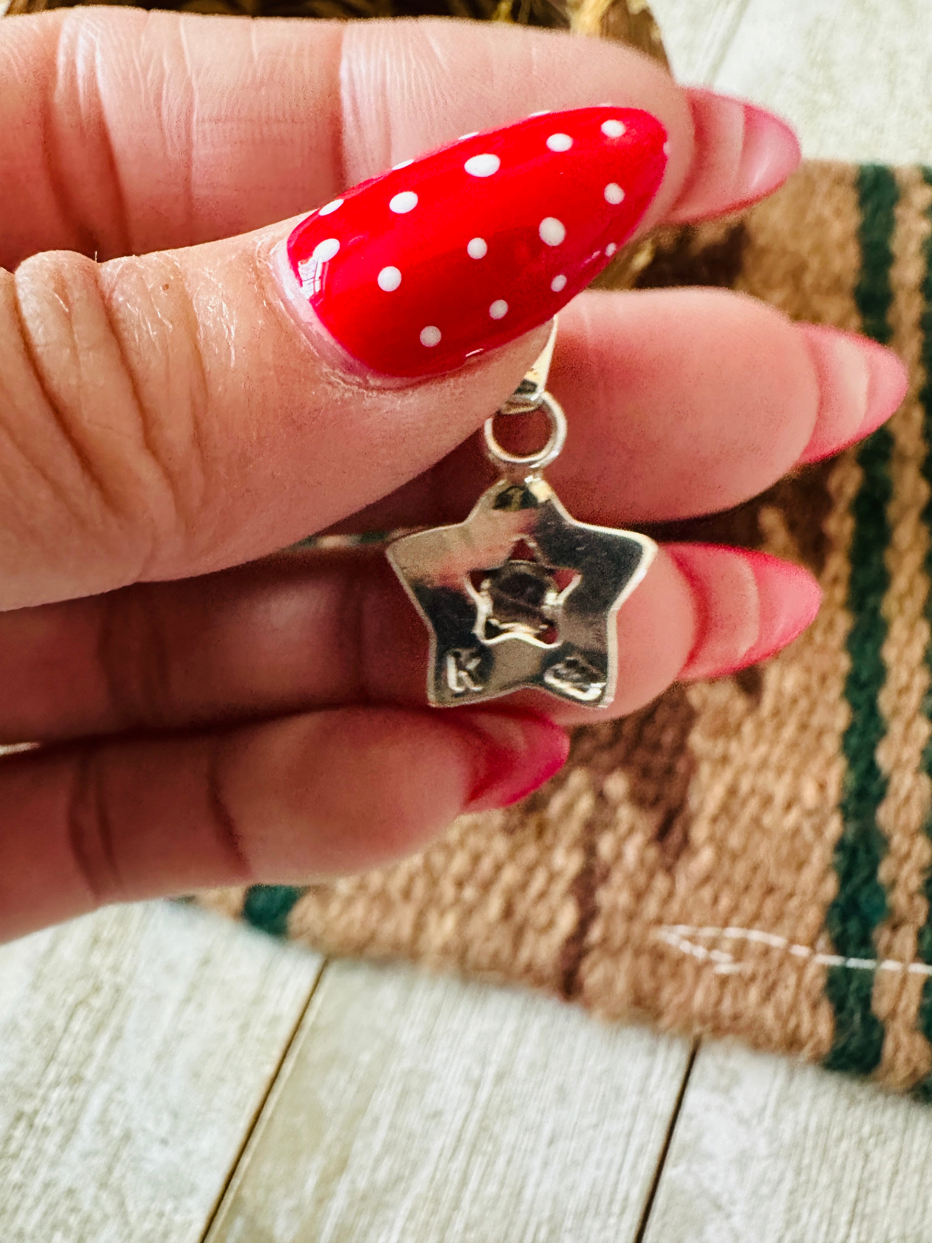 Handcrafted Turquoise & Sterling Silver Mini Star Pendant
