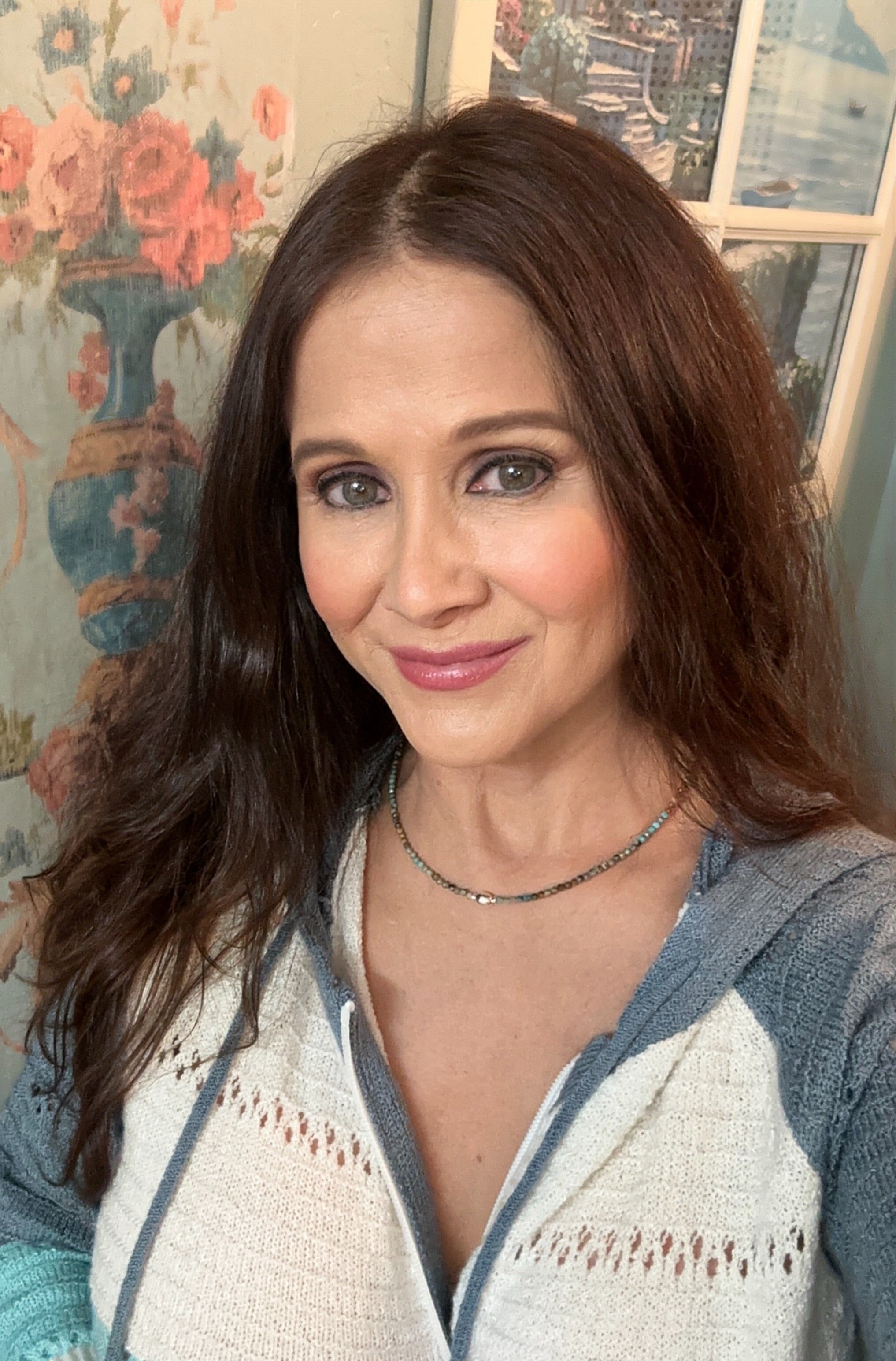 Tri-Color Turquoise Beaded Stone Necklace