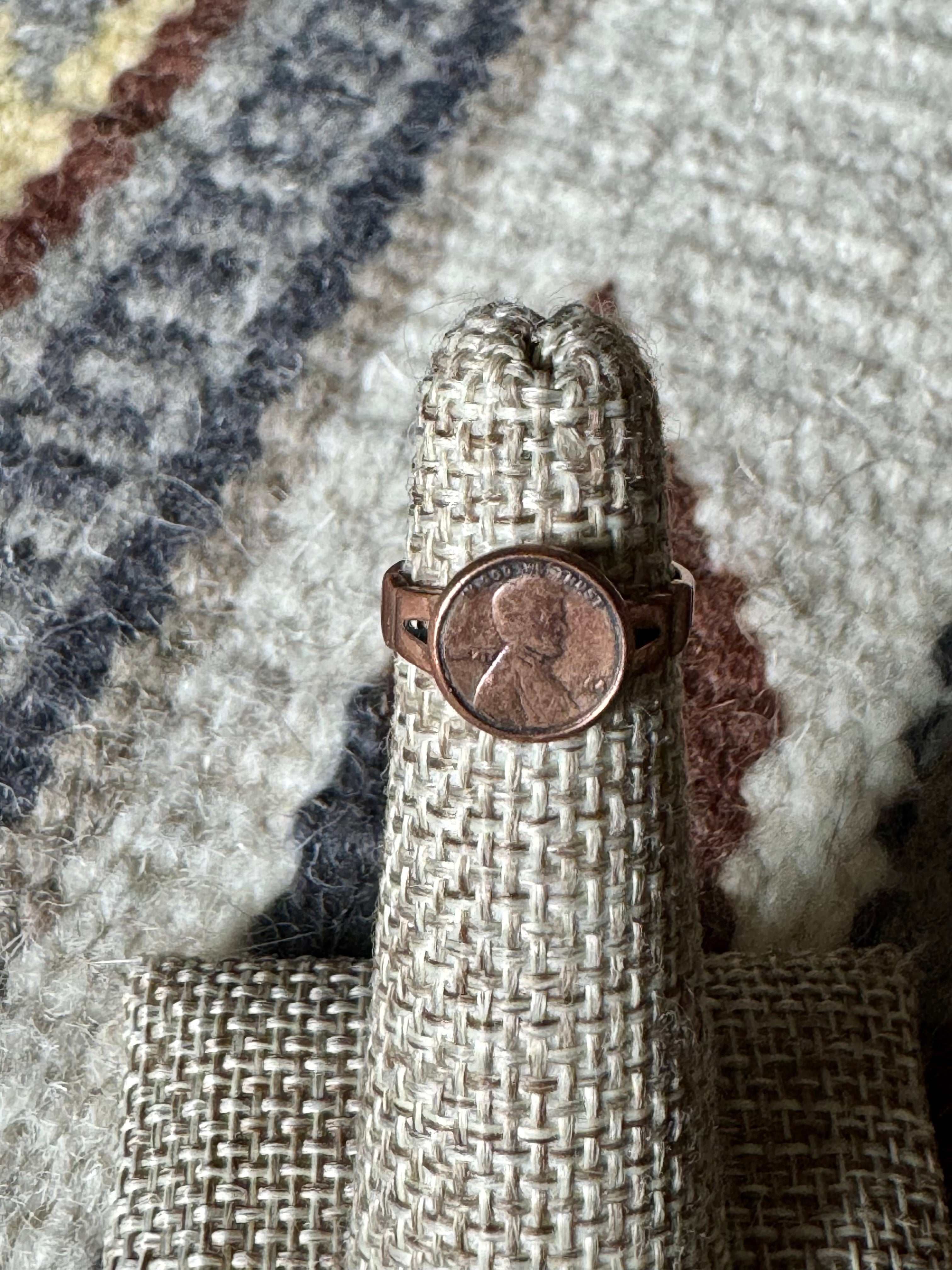 Vintage Handmade Copper Ring