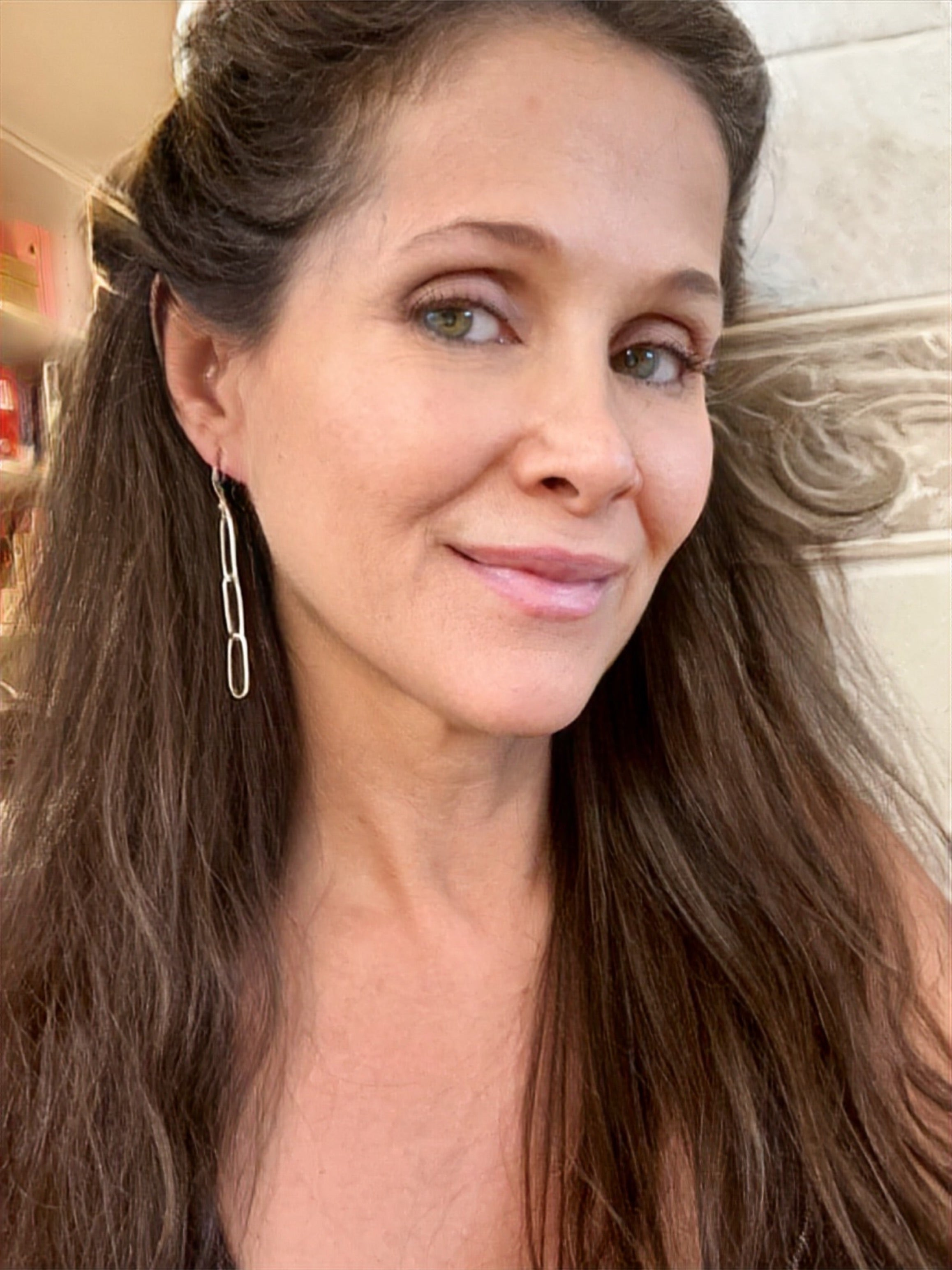 Triple Paperclip Link Earring on Hook