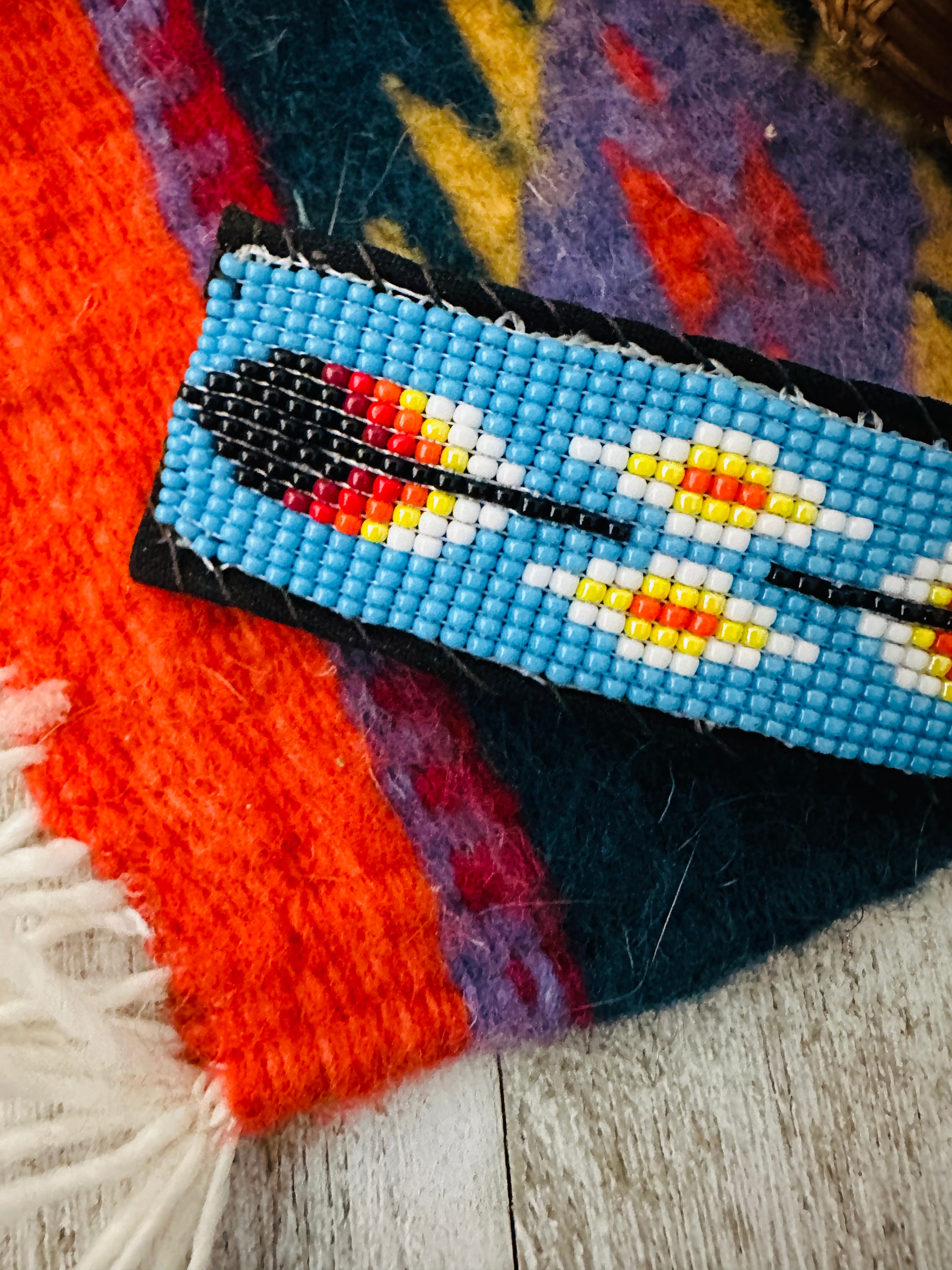 Navajo Handmade Beaded Barrette